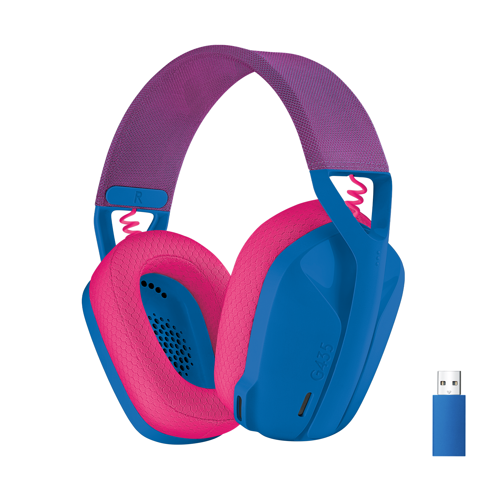 Kopfhörer - Logitech G435 Lightspeed Wireless Gaming Headset - Blue - Kopfhoerer/headsets Blau 981-001062