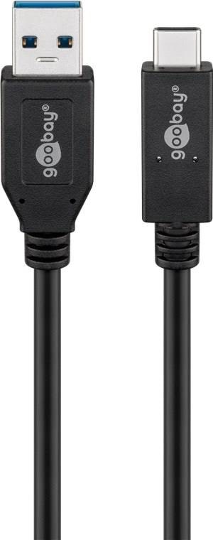 Pro Usb-a Usb-c - 1m - Usb 3.2 Gen 2 - Schwarz - Usb Kabel Pusb3.2g2-ac-blk-1m
