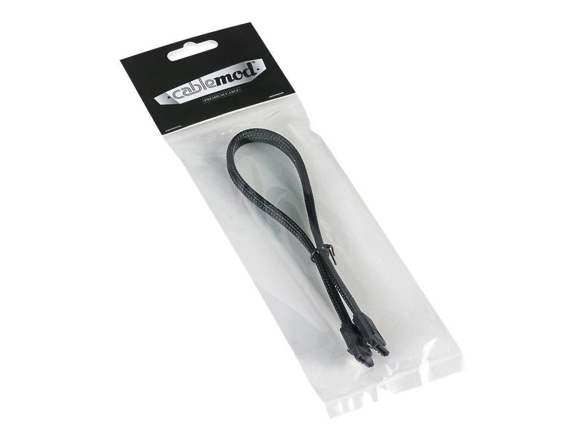 Cablemod Modmesh - Sata Cable - 60 cm - Sata Kabel Schwarz Cm-cab-sata-n60kk-r