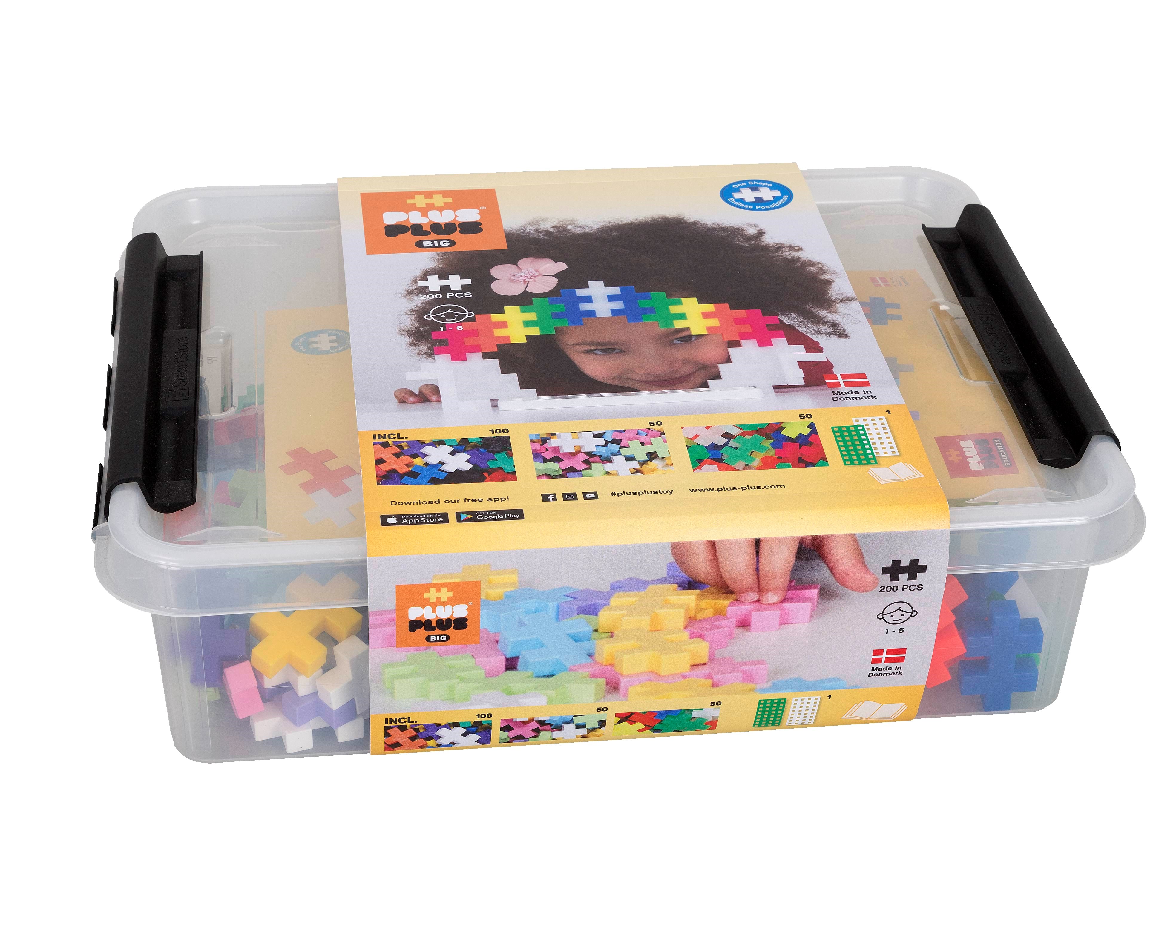 Plus-plus Big Storage Box Mix / 200 Pcs - Bausets