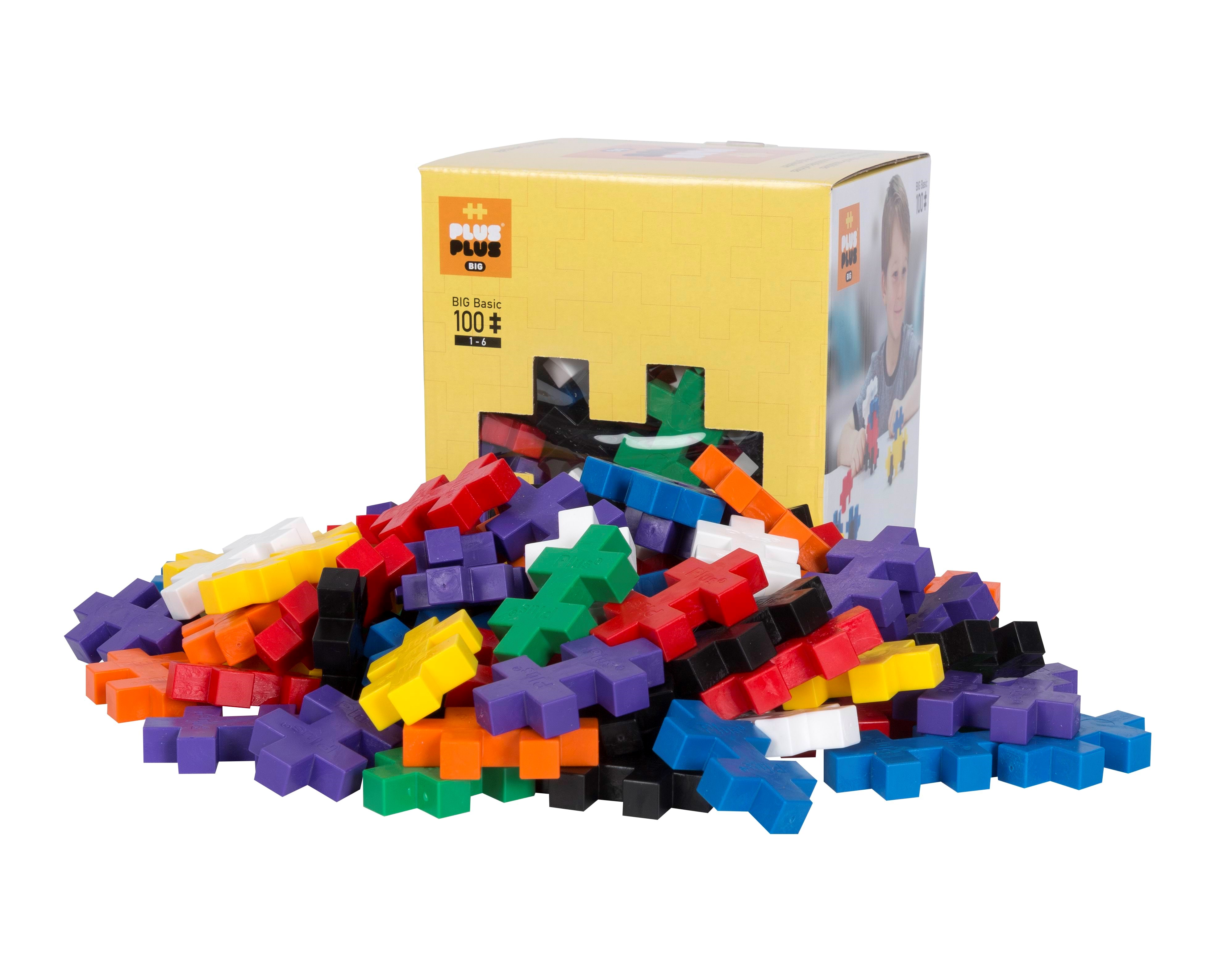 Plus-plus Big Basic Mix / 100 Pcs - Bausets