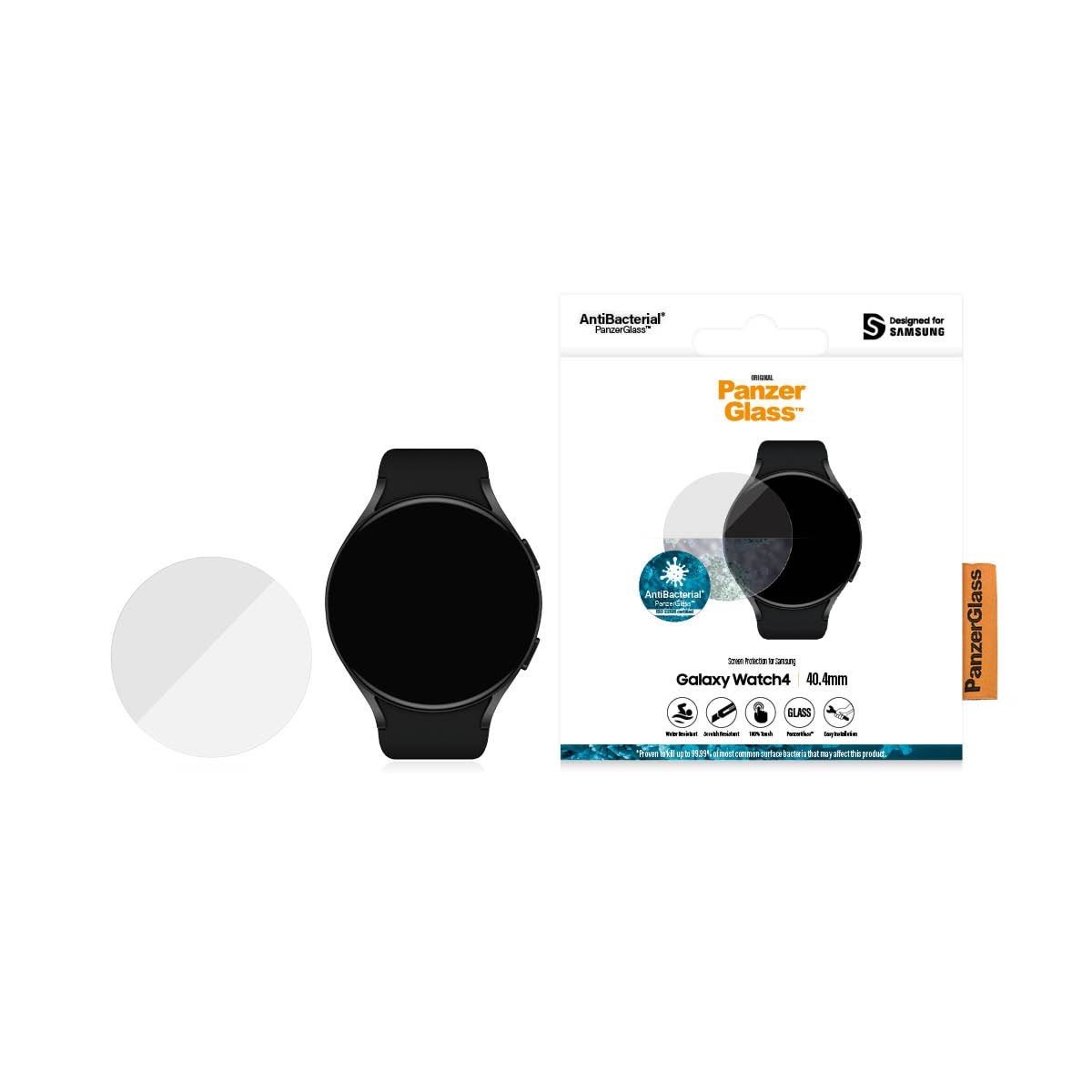 Panzerglass Samsung Galaxy Watch 4 40.4mm | Screen Protector Glass - Smartwatch Accessories Panzer3650
