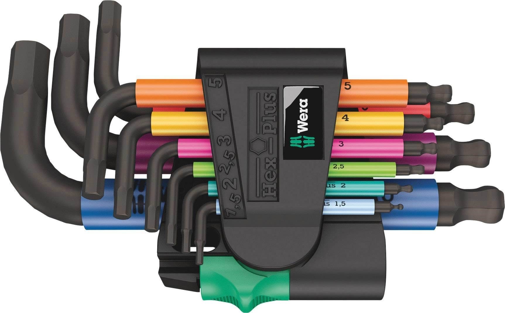 Wera 950/9 Hex-plus Multicolour 2 Allen Allen Key Set 9-piece - Haus Garten 05133164001