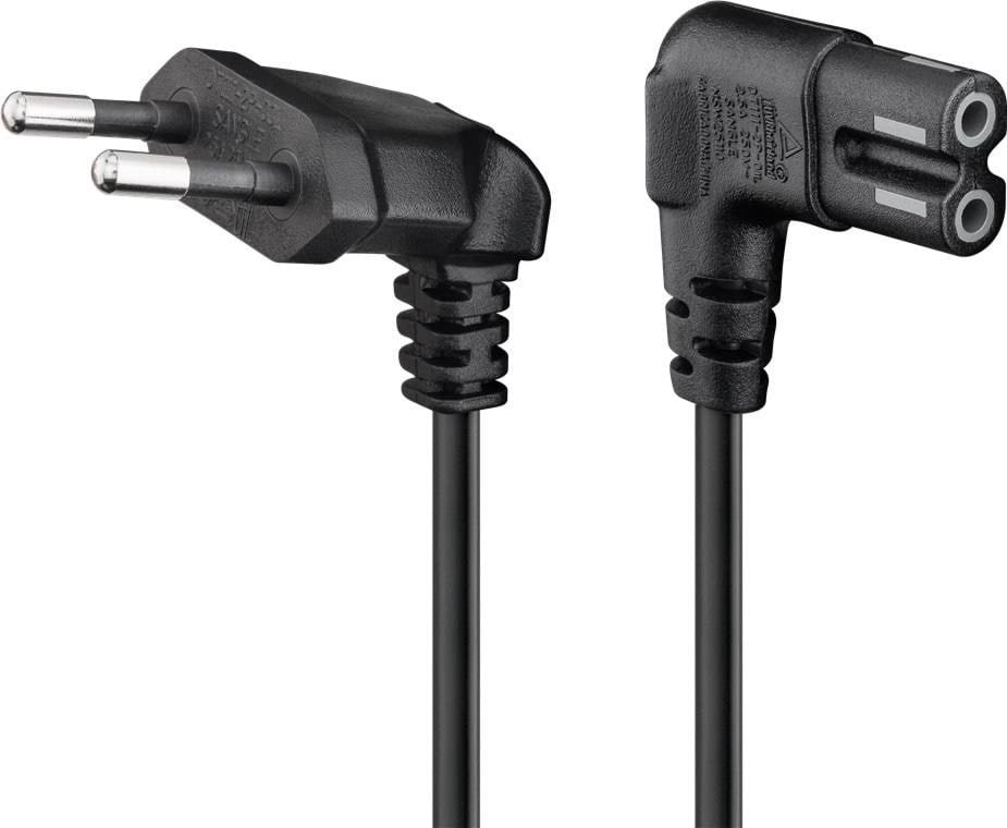 Pro Power Cable C7 - 0.3m - Schwarz - 90° - Stromkabel Extern
