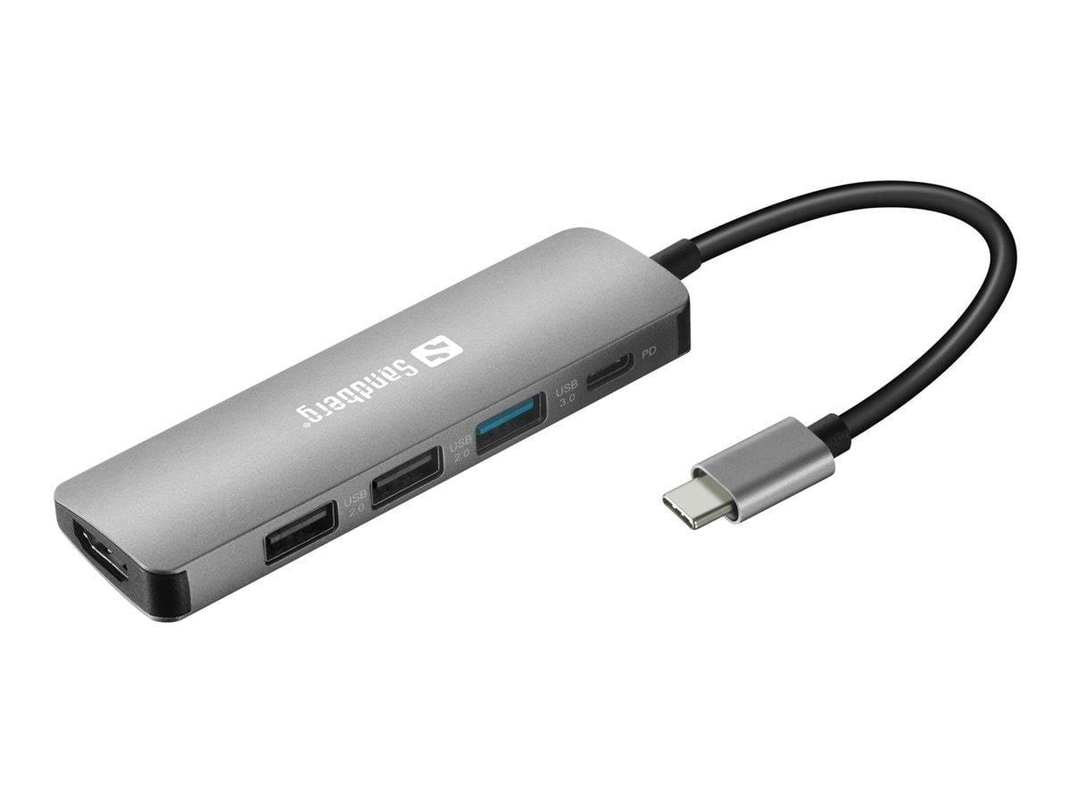 Sandberg Usb-c Multiport Dock (With 100w PD) - Dockingstationen 136-32