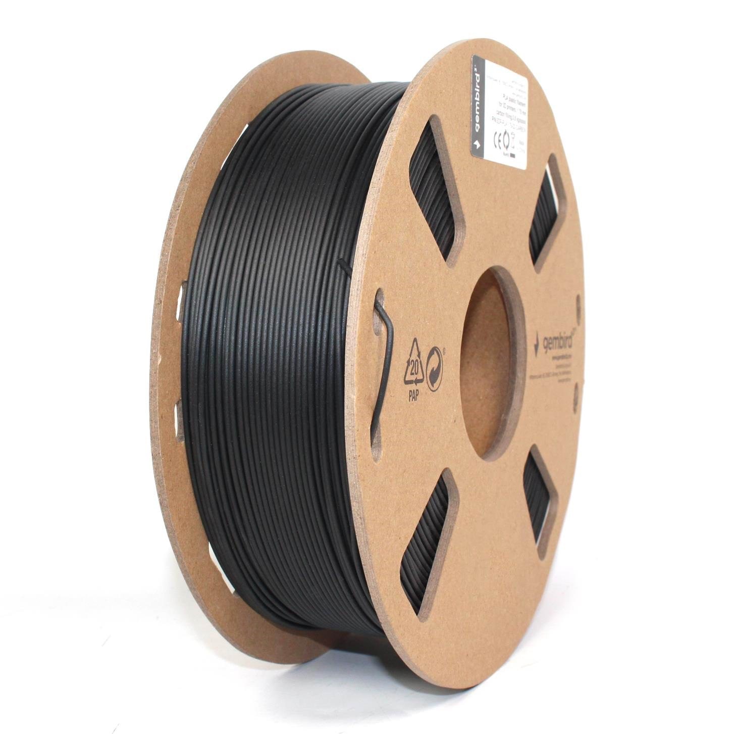 Gembird Pla Filament - Carbon - 1.75mm ø - 800 G - Filament 3D Drucker