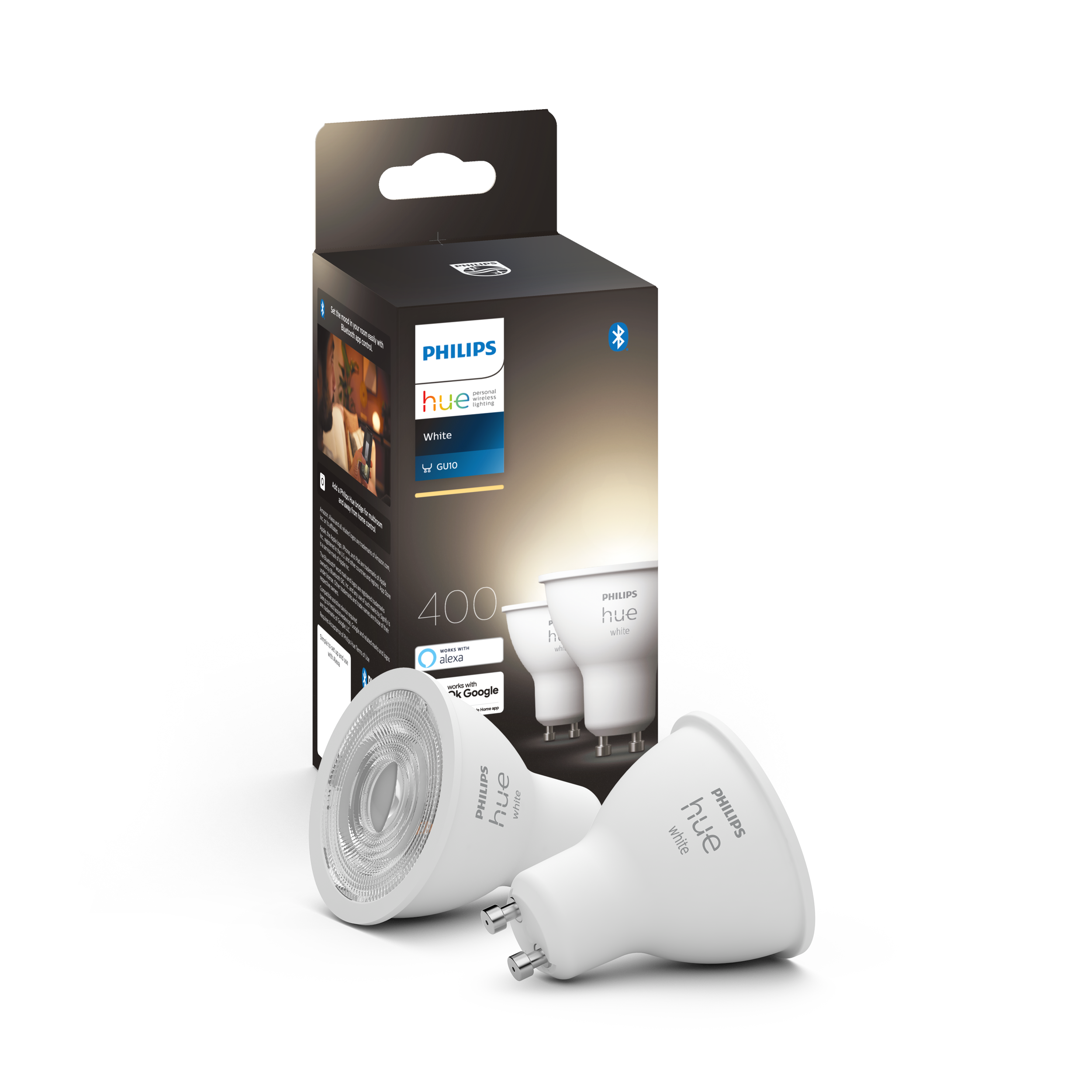 Philips Hue White Gu10 Smart Spotlight (2-pack) - Smart Home