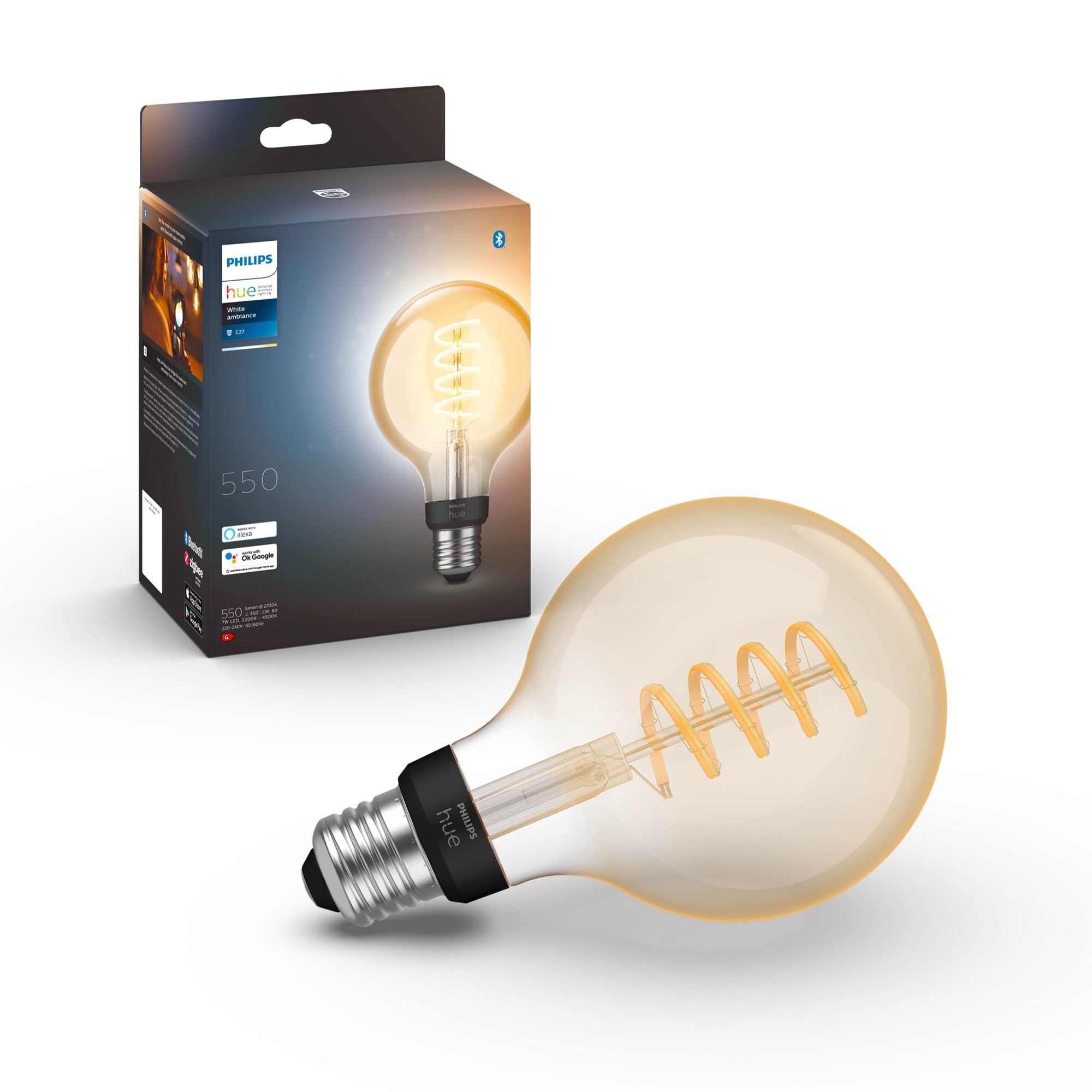 Philips Hue G93 E27 Globe Mit Glühfaden - Smart Home