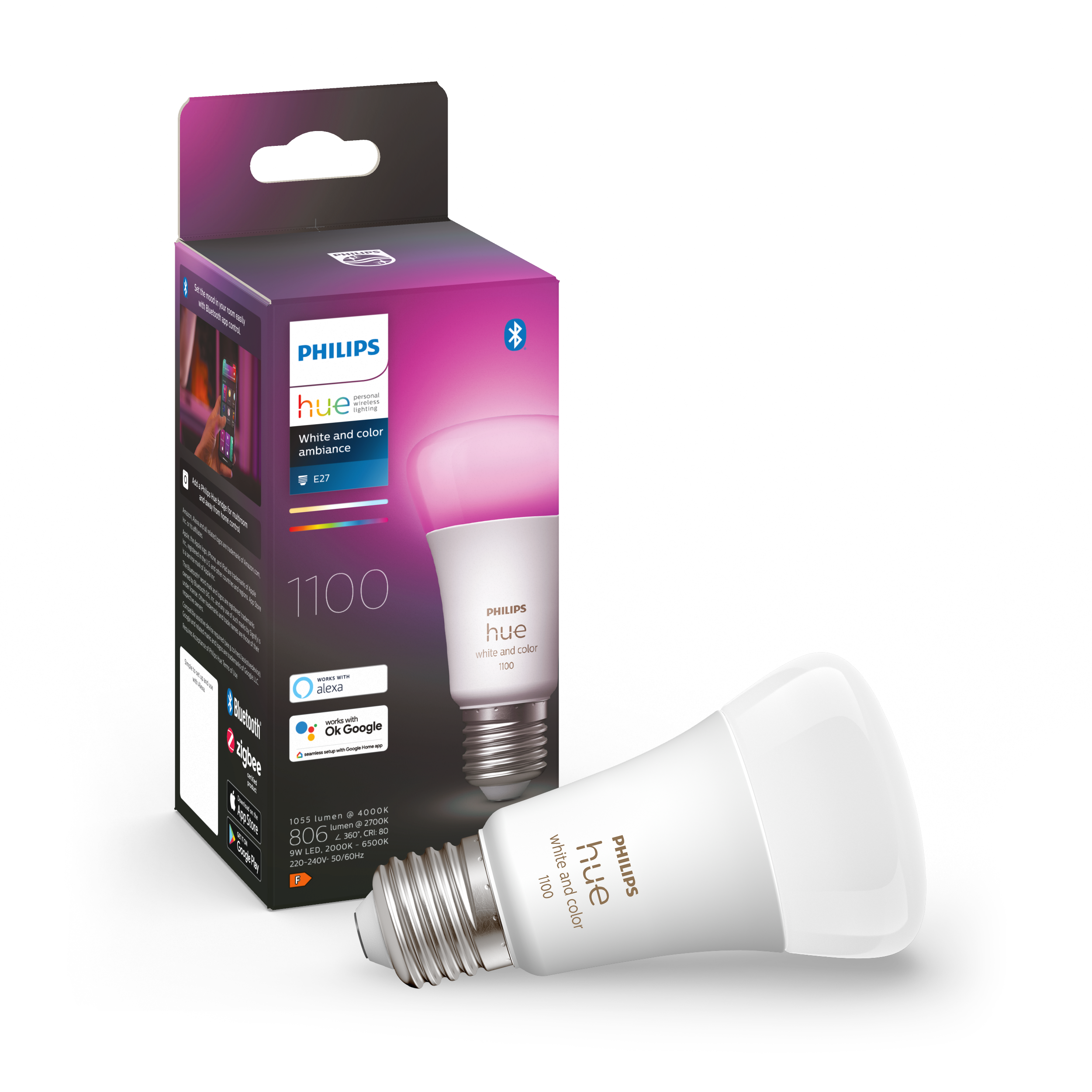 Philips Hue Color A60 E27 1100 Lumen - 1-pack - Smart Home