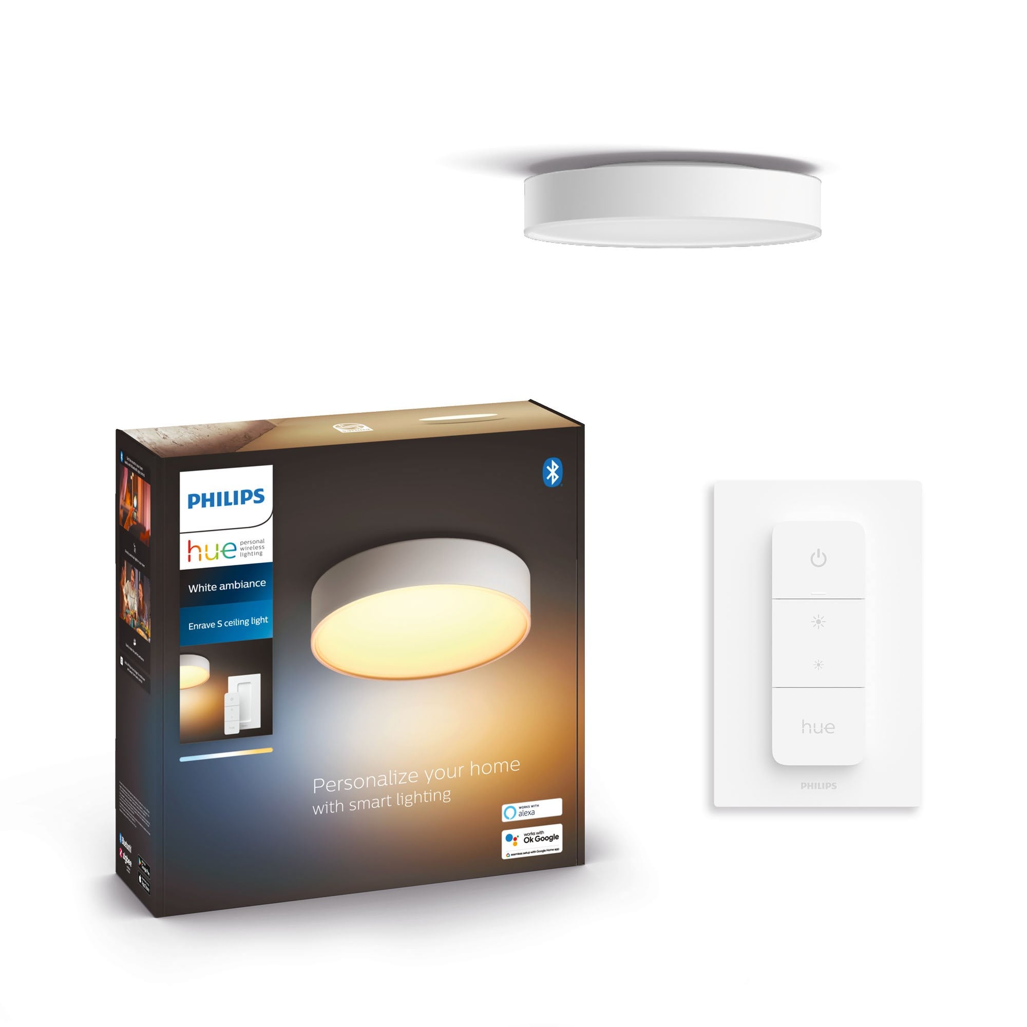 Philips Hue Enrave, Kleine Deckenleuchte (Weiß) - Smart Home 915005996401
