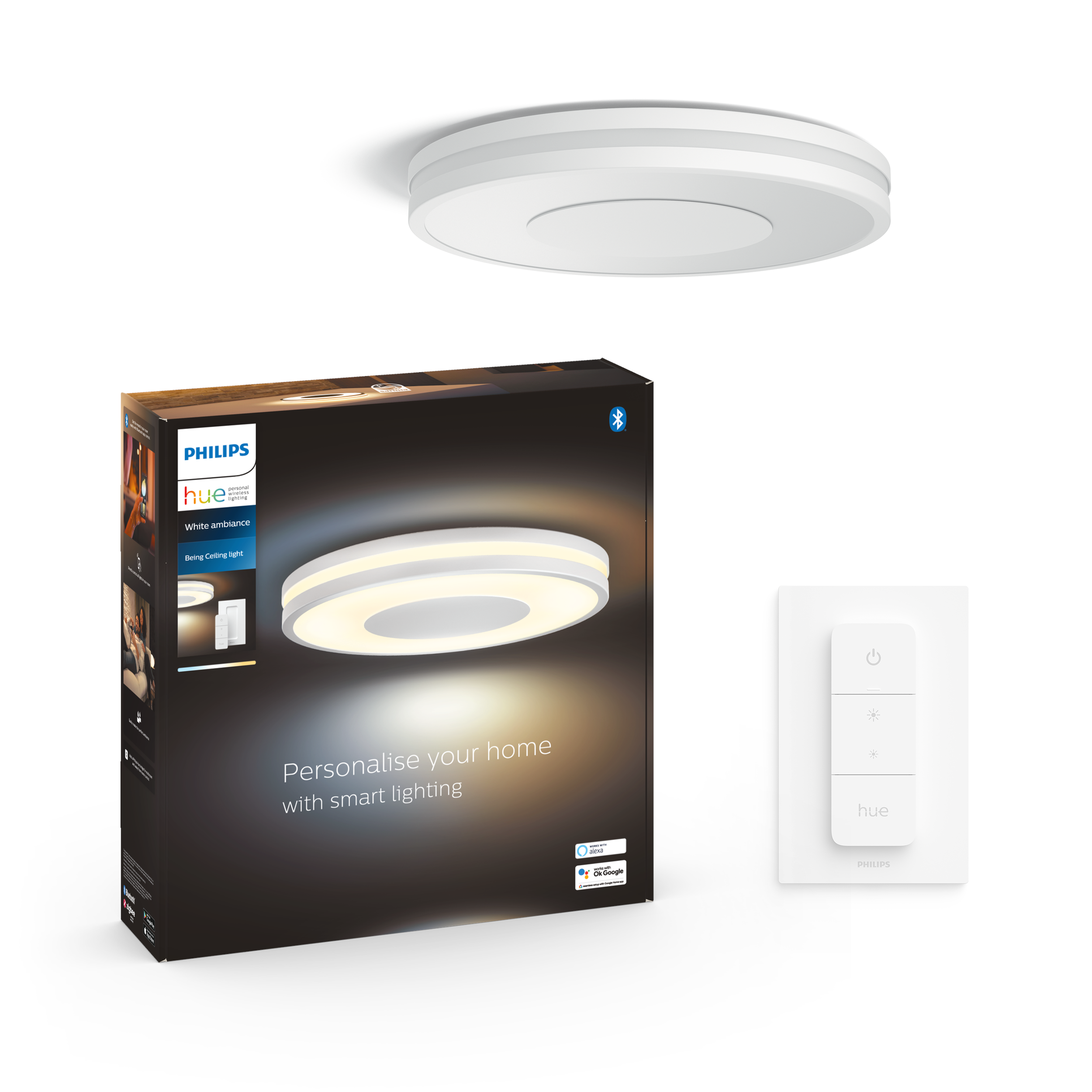 Philips Hue Being Plafond Ceiling Light - White - Smart Home 929003055001