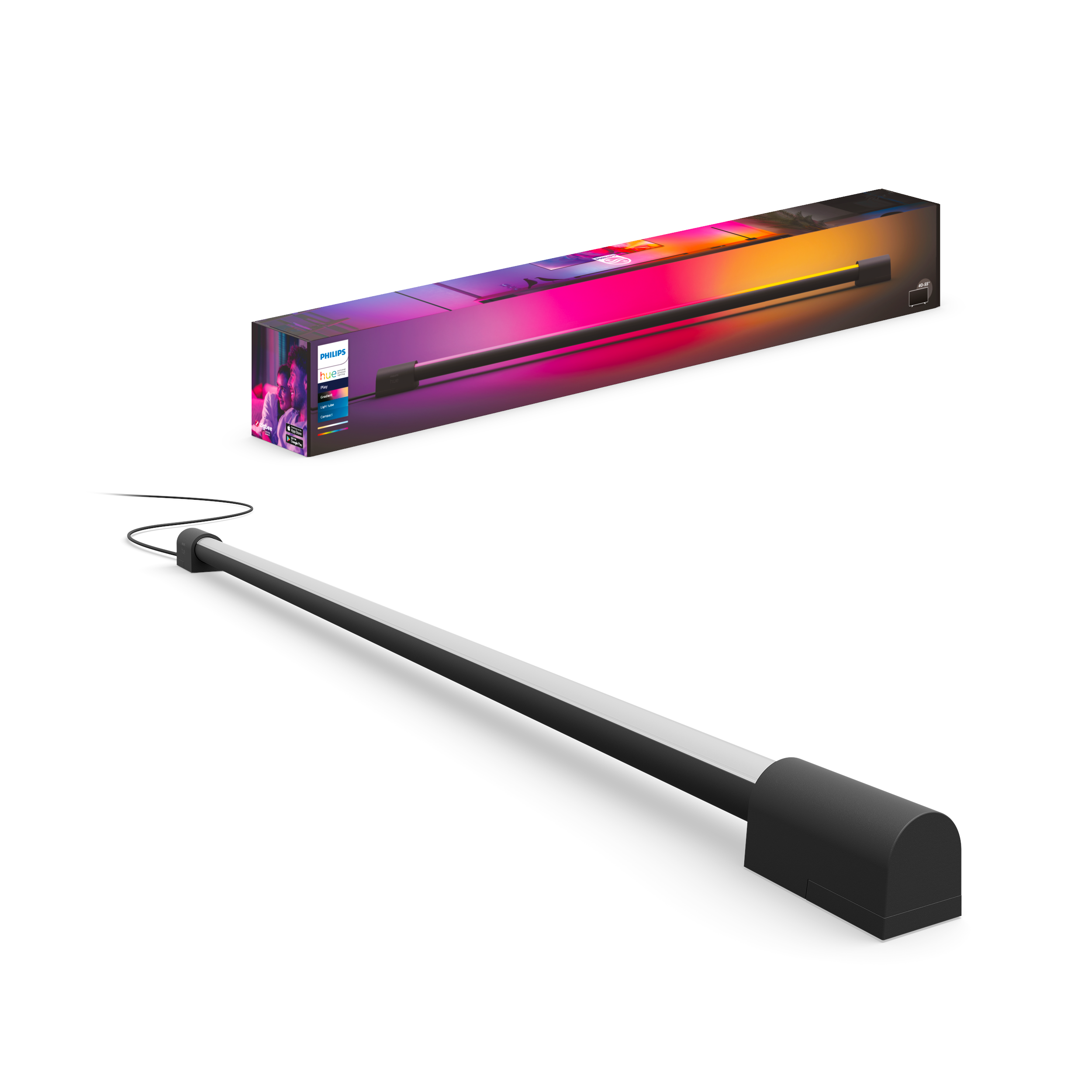 Philips Hue Play Gradient Light Tube Compact - Black - Smart Home 915005988001