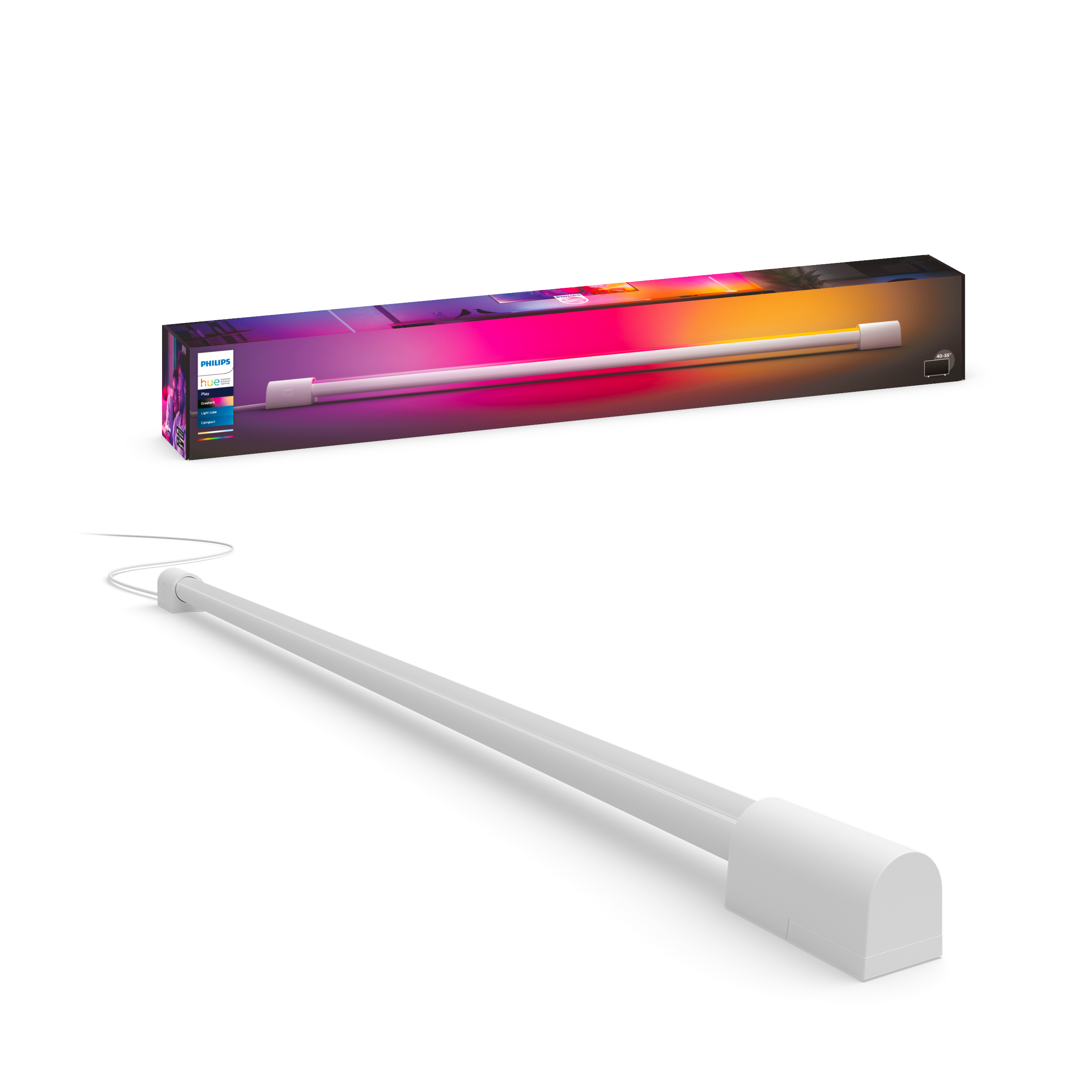 Philips Hue Play Gradient Light Tube Compact - White - Smart Home