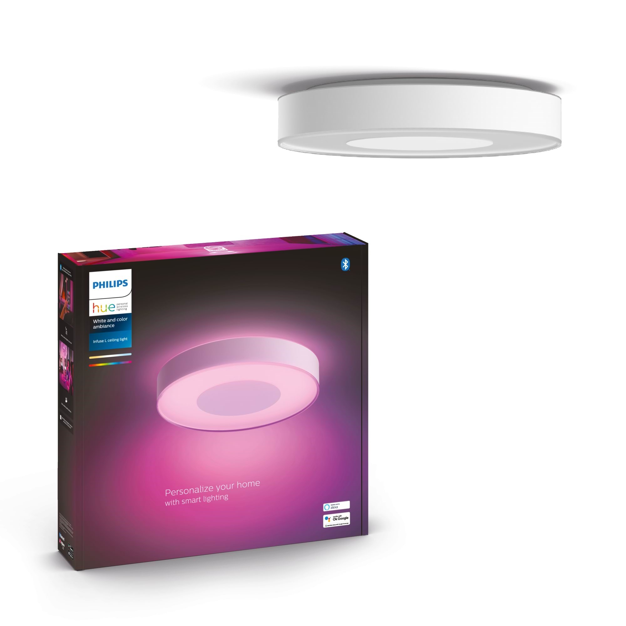 Philips Hue Infuse Large Ceiling Plafond Light - White - Smart Home