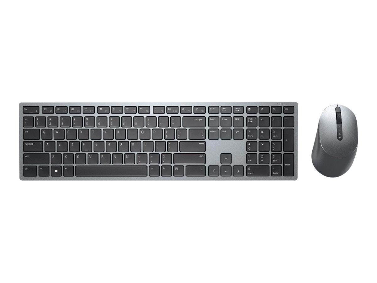 Dell Premier Multi-device - Tastatur & Maus Set - Nordic Iso - Grau - Tastaturen Km7321wgy-nor