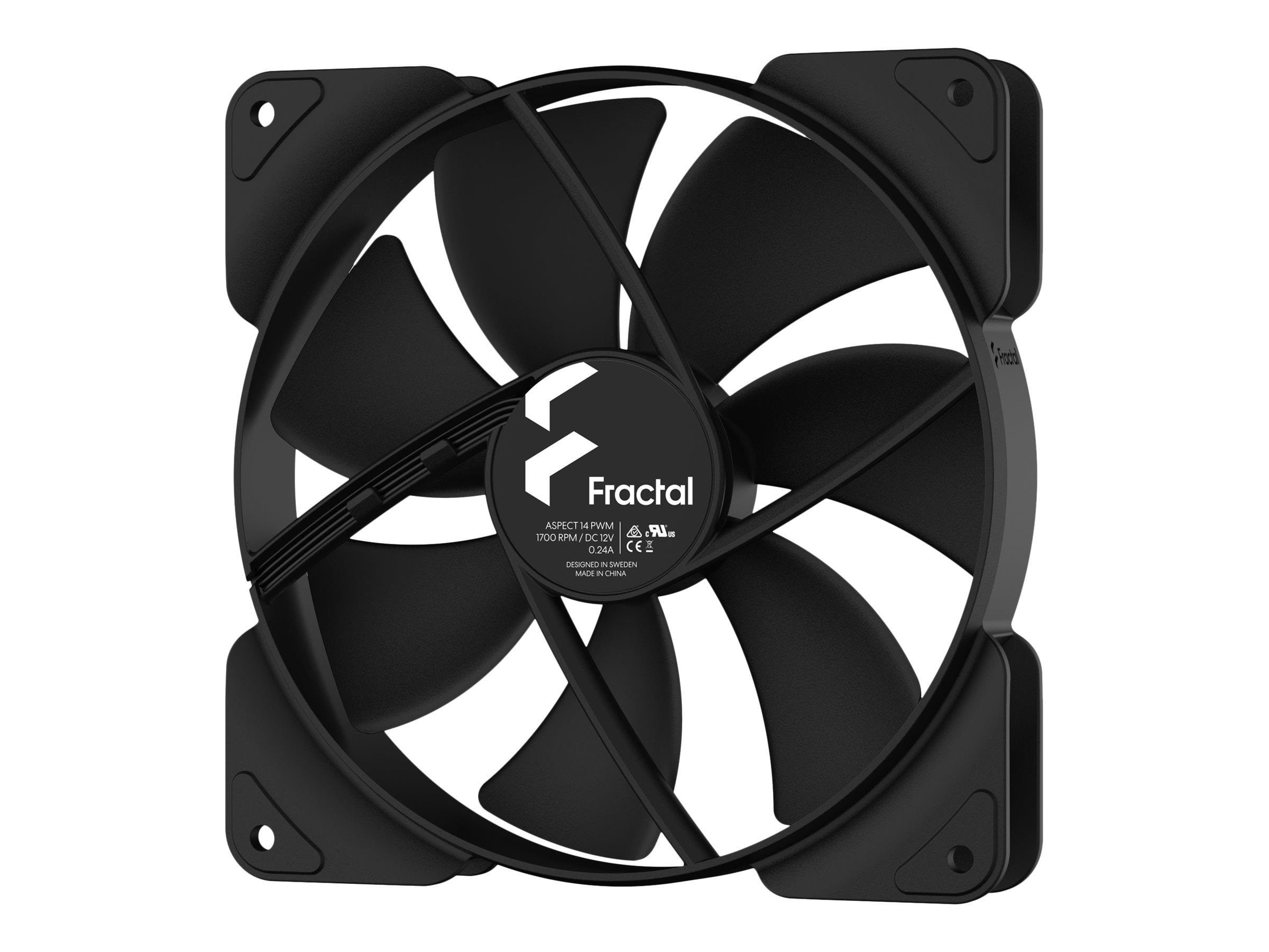 Fractal Design Aspect 14 Pwm - Gehäuselüfter - 140mm - Schwarz - Gehaeuseluefter Fd-f-as1-1403