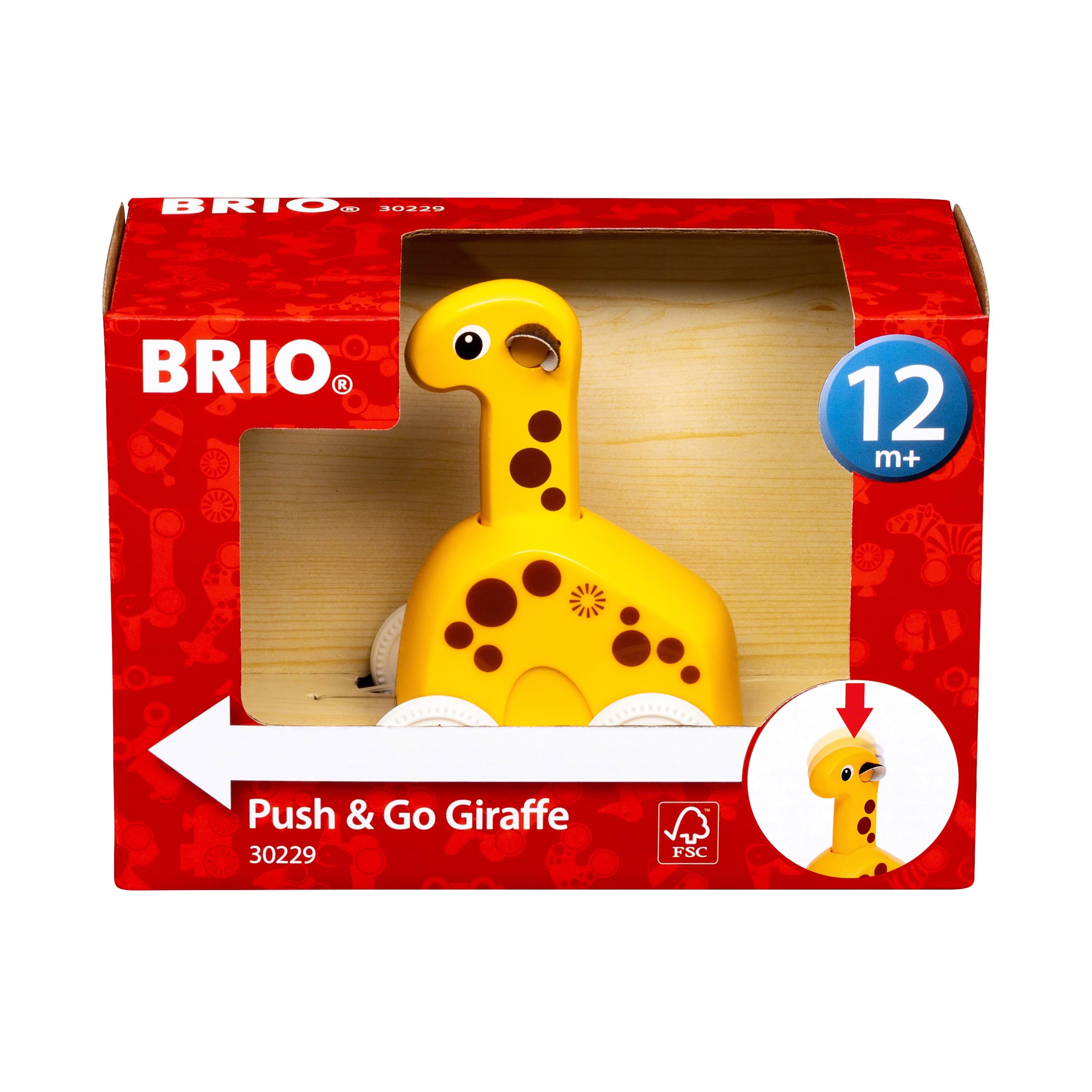 Brio Push & Go Giraffe - Rollenspiele