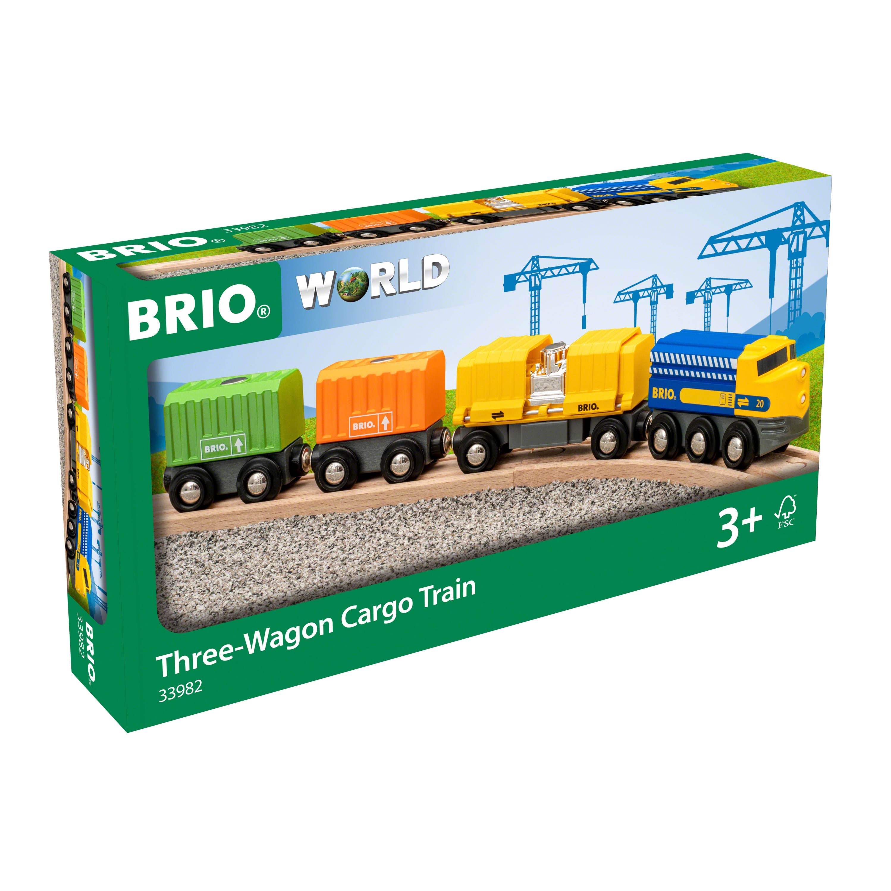 Brio Three-wagon Cargo Train - Brio Train 33982