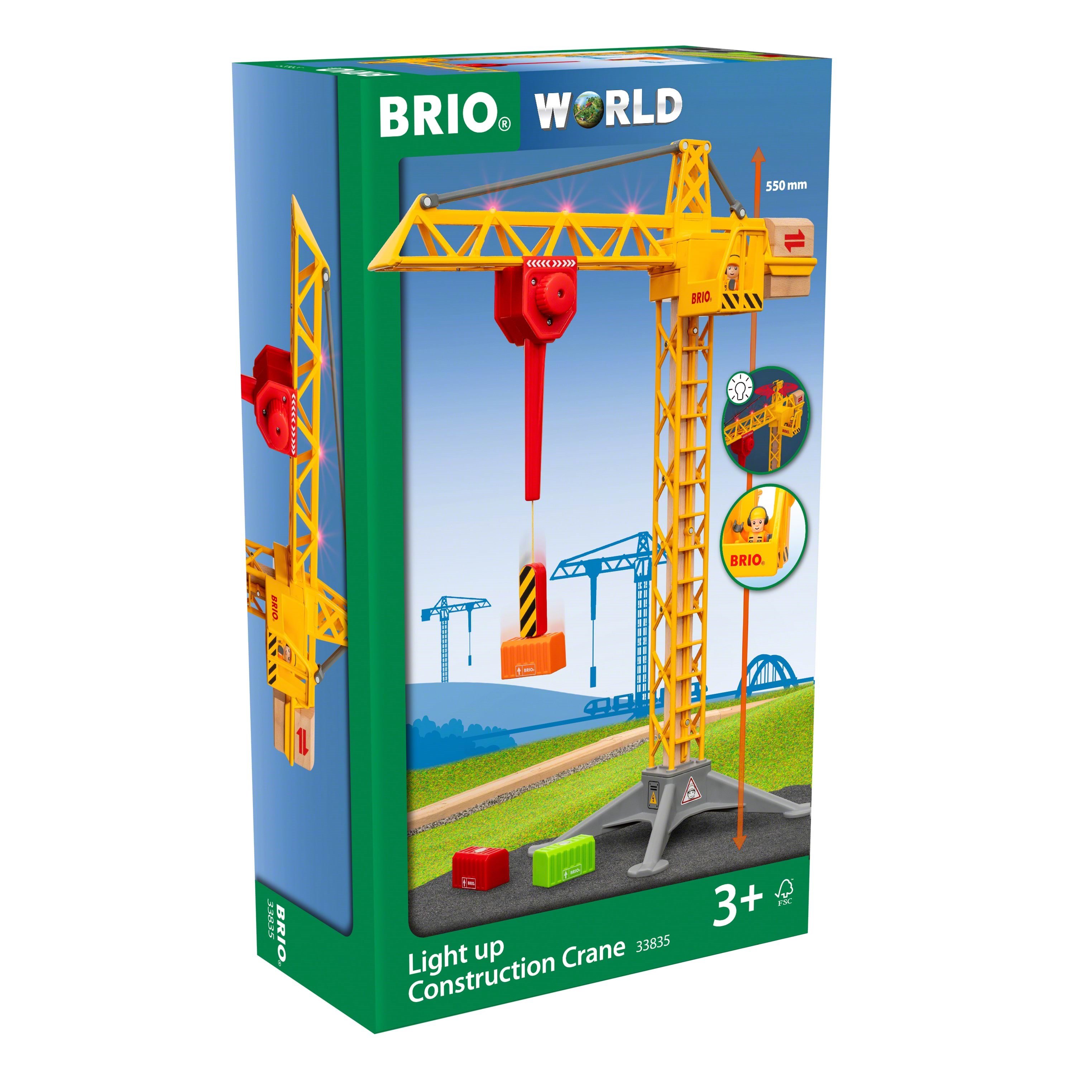 Brio Light up Construction Crane - Brio Train