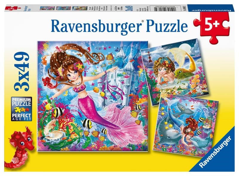 Ravensburger Charming Mermaids 3x49p - Puzzle