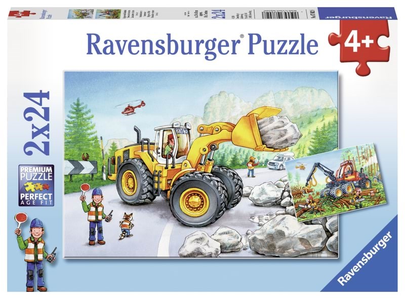Ravensburger Digger At Work 2x24p - Puzzle