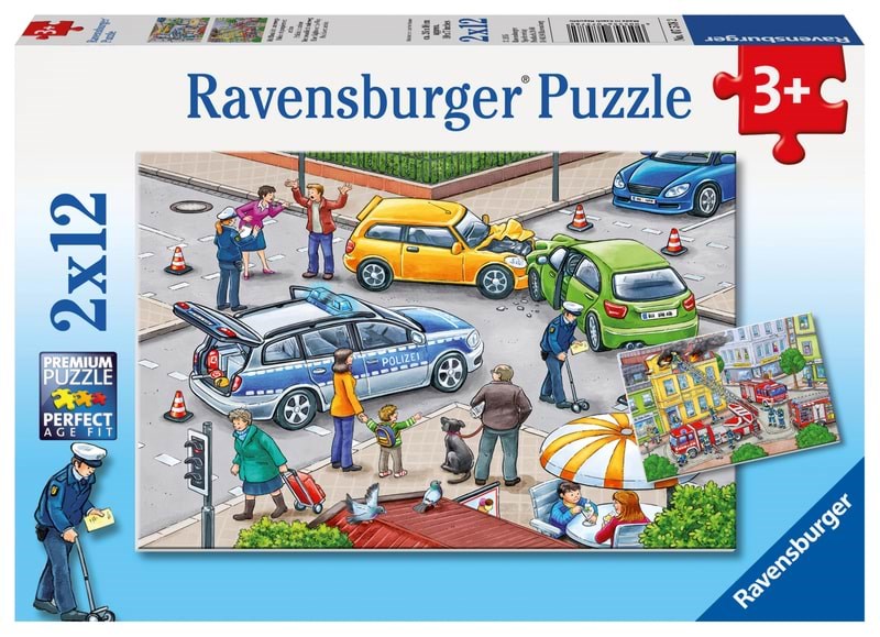 Ravensburger Blue Lights On The Way 2x12p - Puzzle