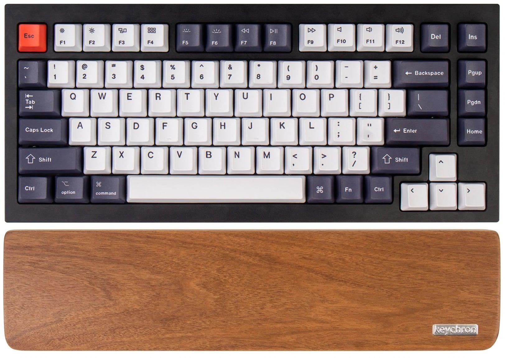 Keychron Walnut Wood Palmrest For Q1 / Q1 Pro / Q2 / Q2 Pro / V2 - Handgelenkstütze - Braun - Tastaturen