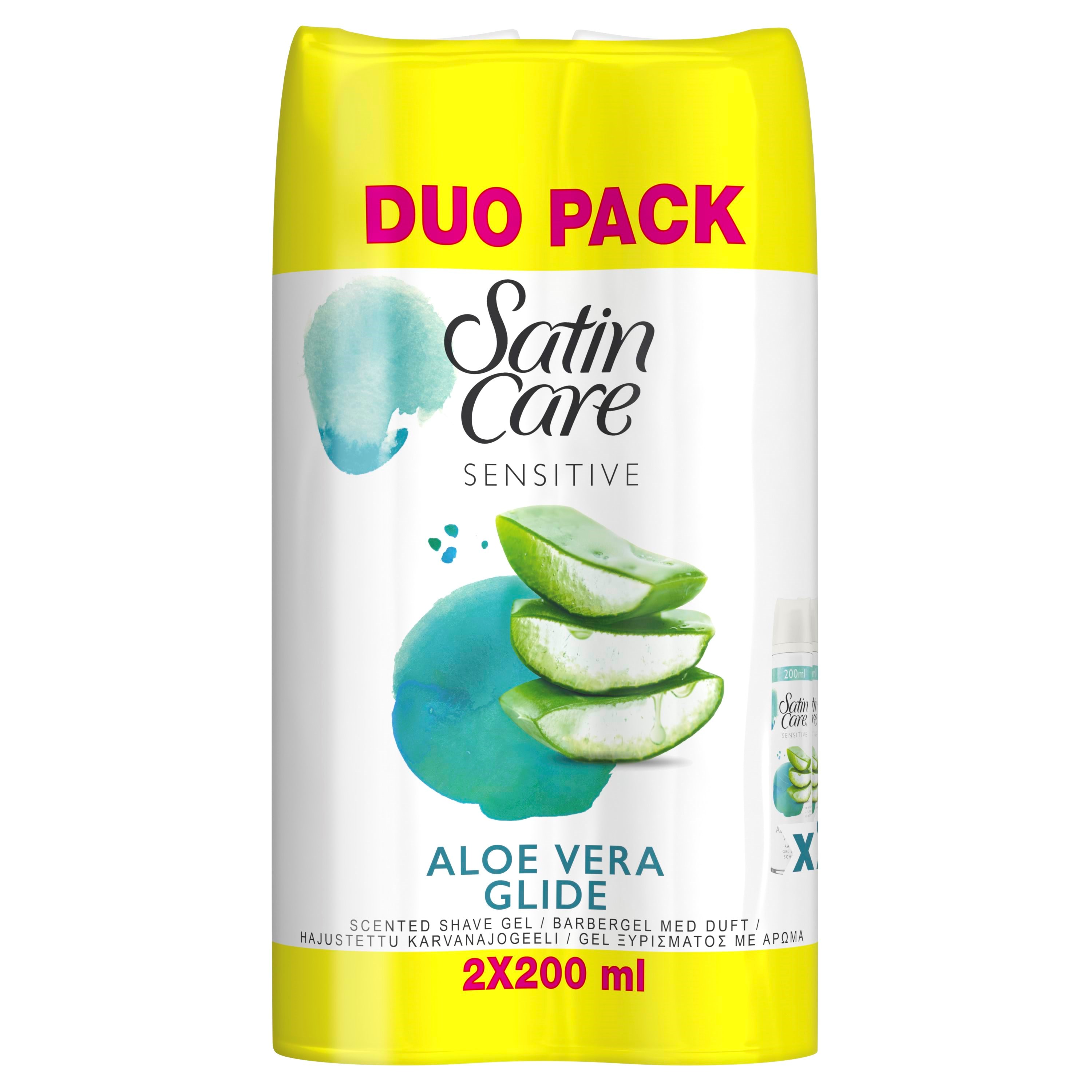 Satin Care Zubehör Aloe Vera 2x200 ml Twinpack - Rasierapparate 7702018601899