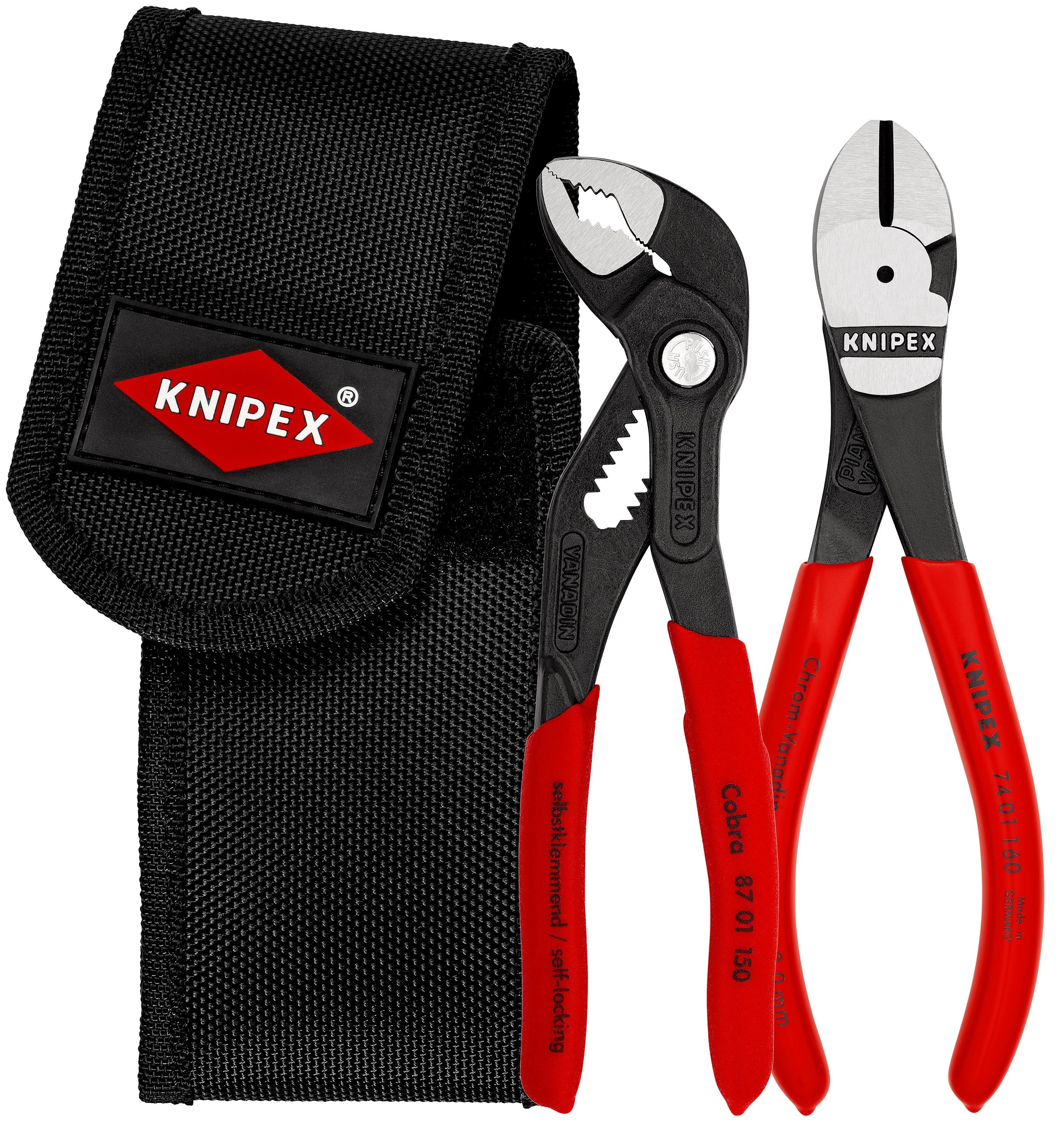Knipex Mini-zangensets, in Werkzeuggürteltasche - Haus Garten
