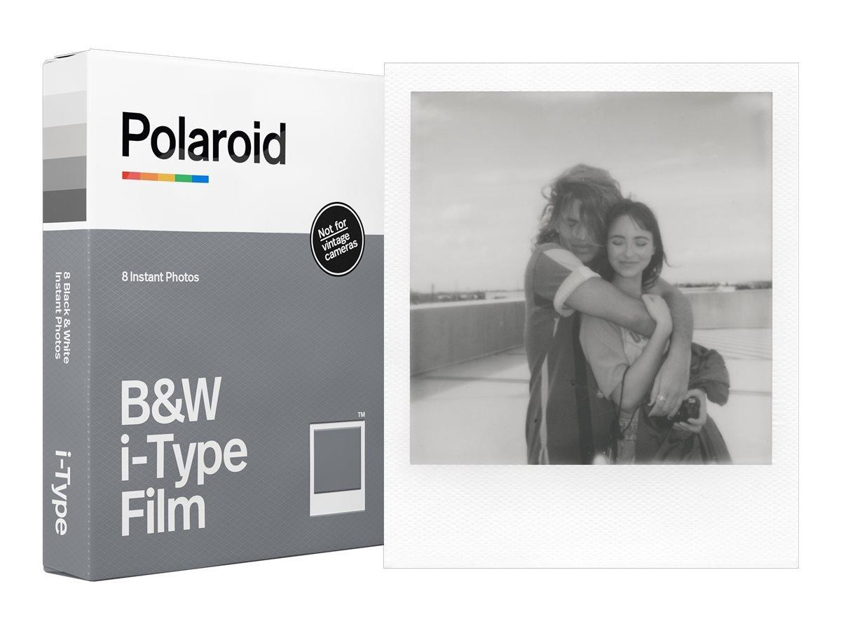 Polaroid Black & White Film I-type (8 Exposures) - White Frame - Photo Film
