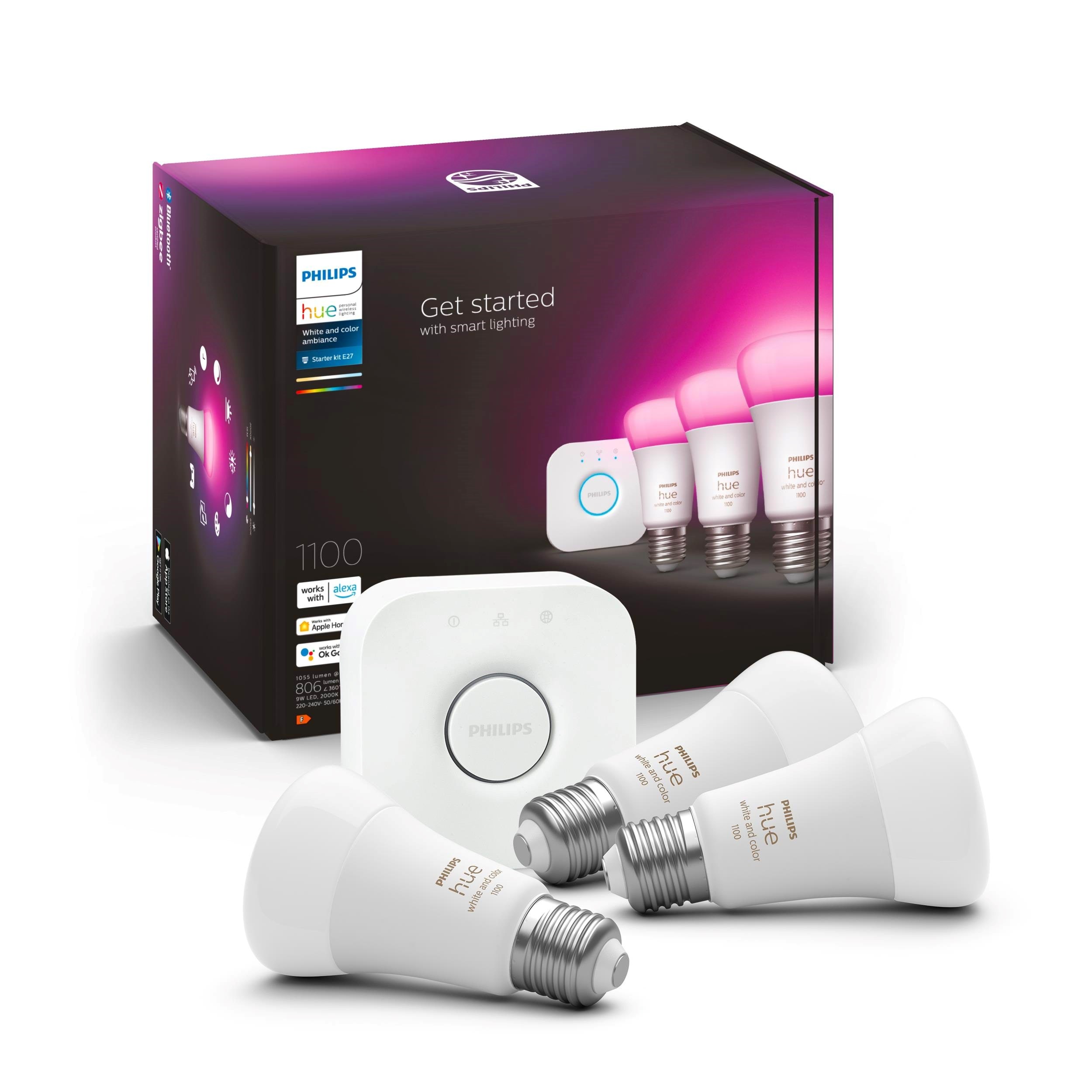 Philips Hue Color A60 E27 1100 Lumen - Starter-kit - Smart Home