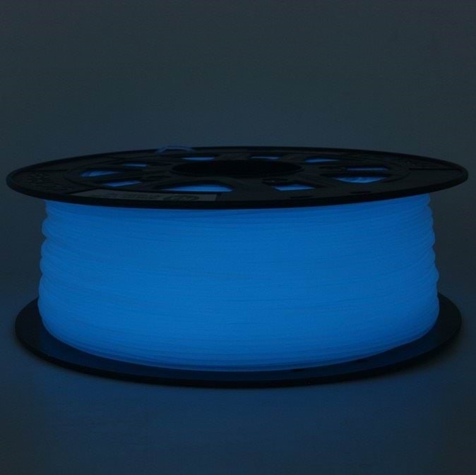 Cctree Pla-st 1.75 mm 1 kg Glow in Dark Blue - Filament 3D Drucker Glow in The Dark-blau Acplgdb20
