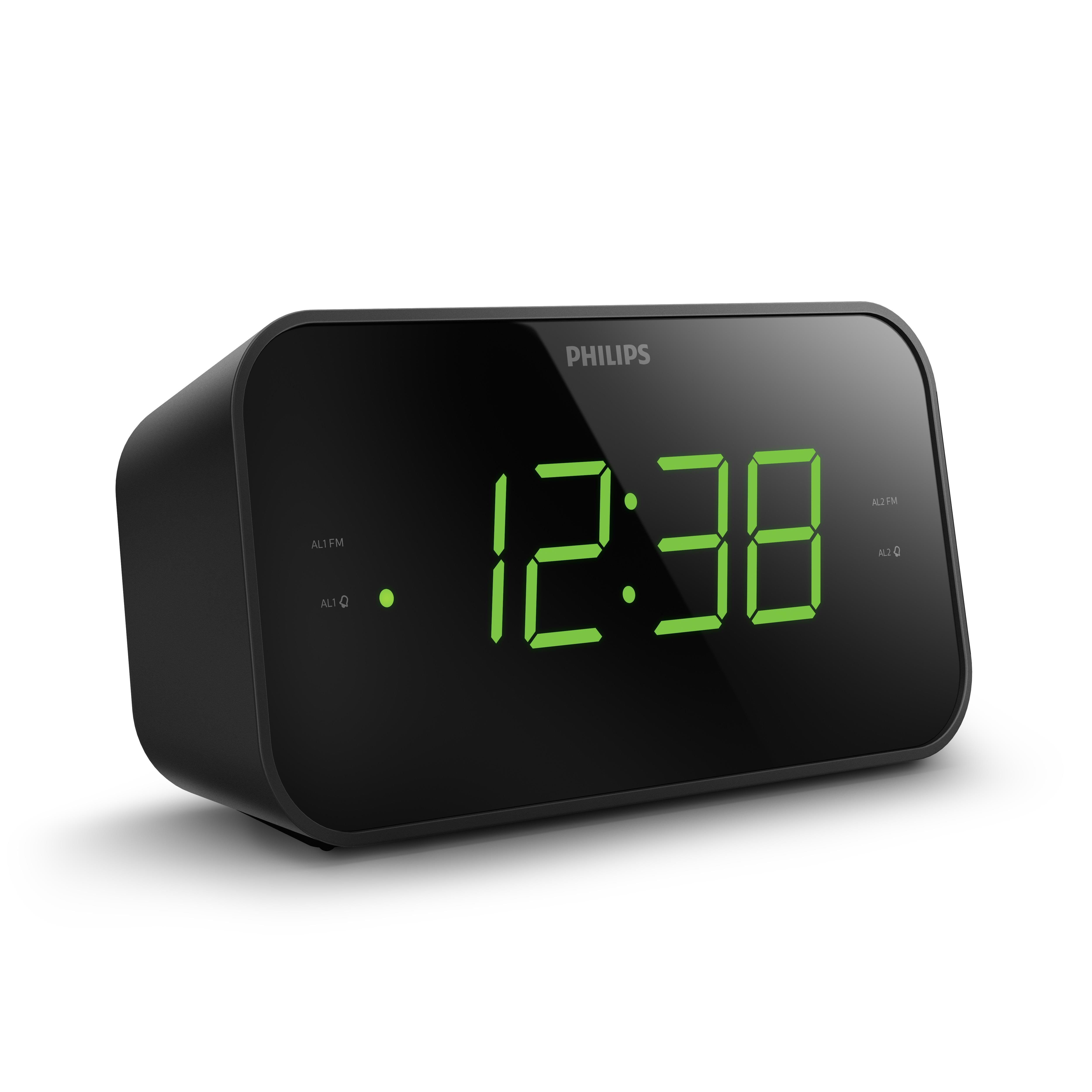 Philips Tar3306 - Clock Radio - FM - Mono - Schwarz - Dab Netzwerk Und Radiowecker Tar3306/12