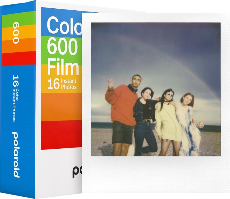 Polaroid Color Film 600 Type (8 Exposures) - White Frame - 2-pack - Photo Film 006012