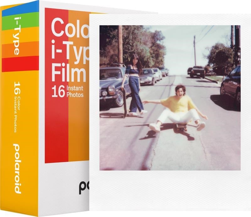 Polaroid Color Film I-type (8 Exposures) - White Frame - 2-pack - Photo Film