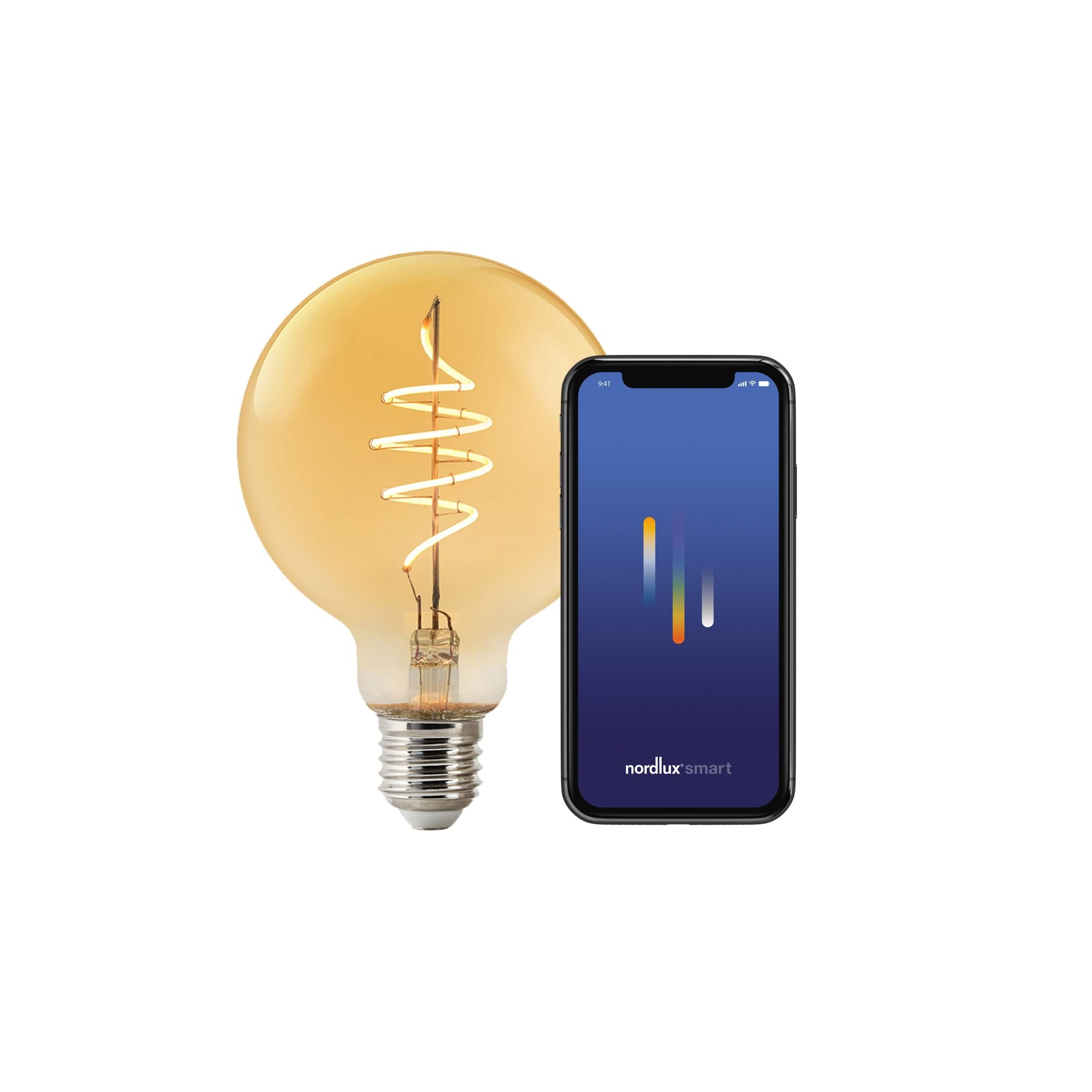 Nordlux Smart E27 G95 Deco Leuchtmittel Bernstein - Smart Home 2170132747