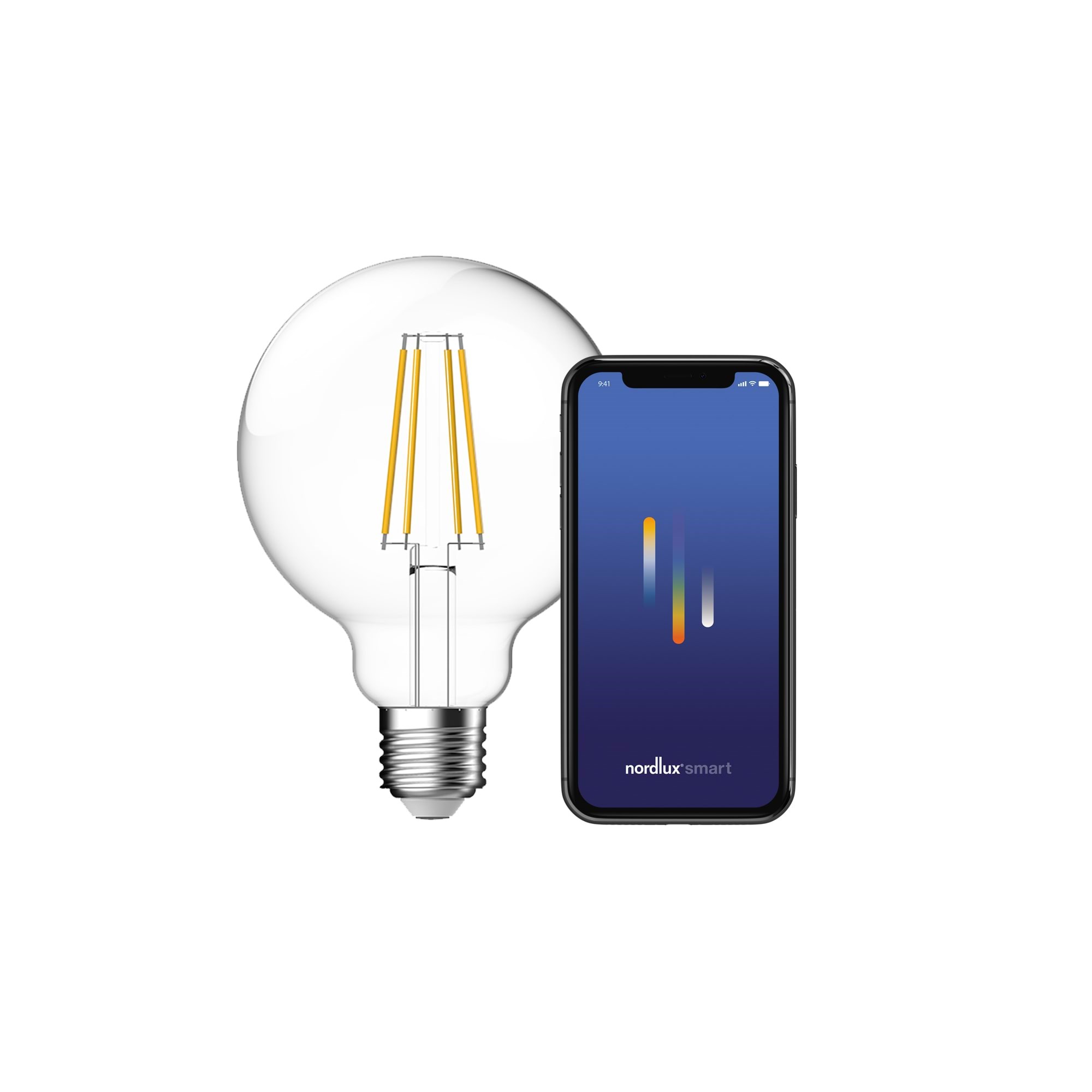 Nordlux Smart E27 G95 Leuchtmittel Klar - Smart Home