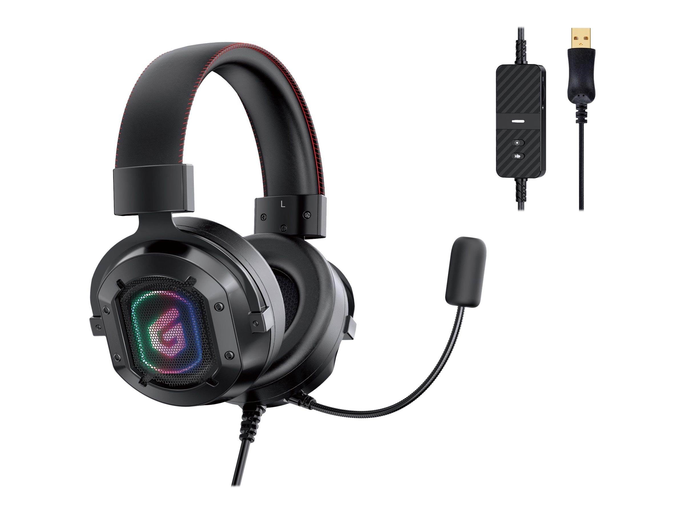 Kopfhörer - Conceptronic Athan02b - Headset - Kopfhoerer/headsets