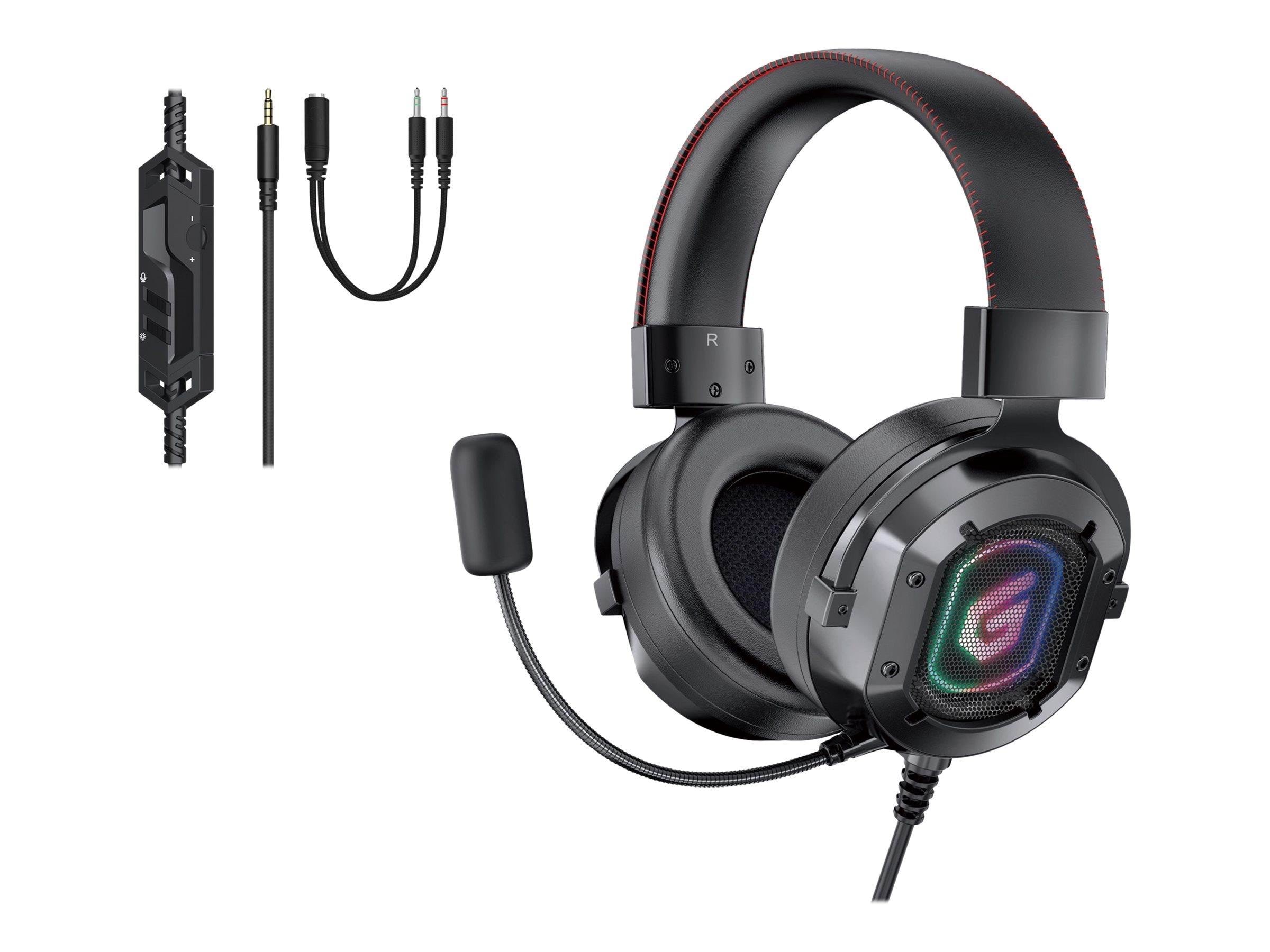 Kopfhörer - Conceptronic Athan03b - Headset - Kopfhoerer/headsets