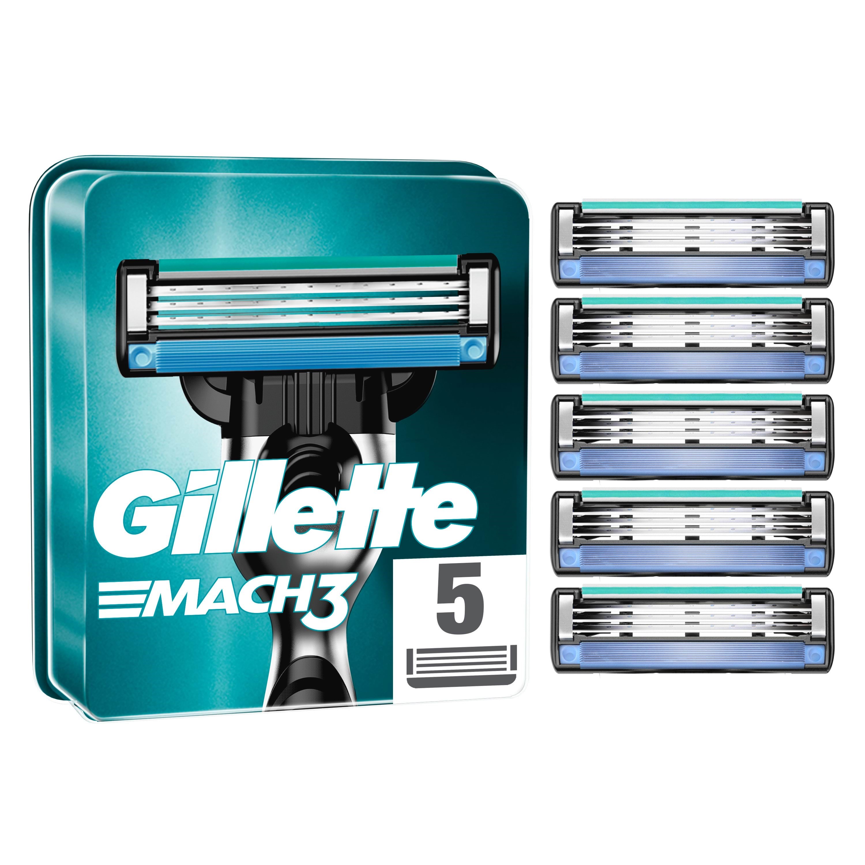 Gillette Mach3 Base Replacement Blades 5 Pcs - Rasierausstattung