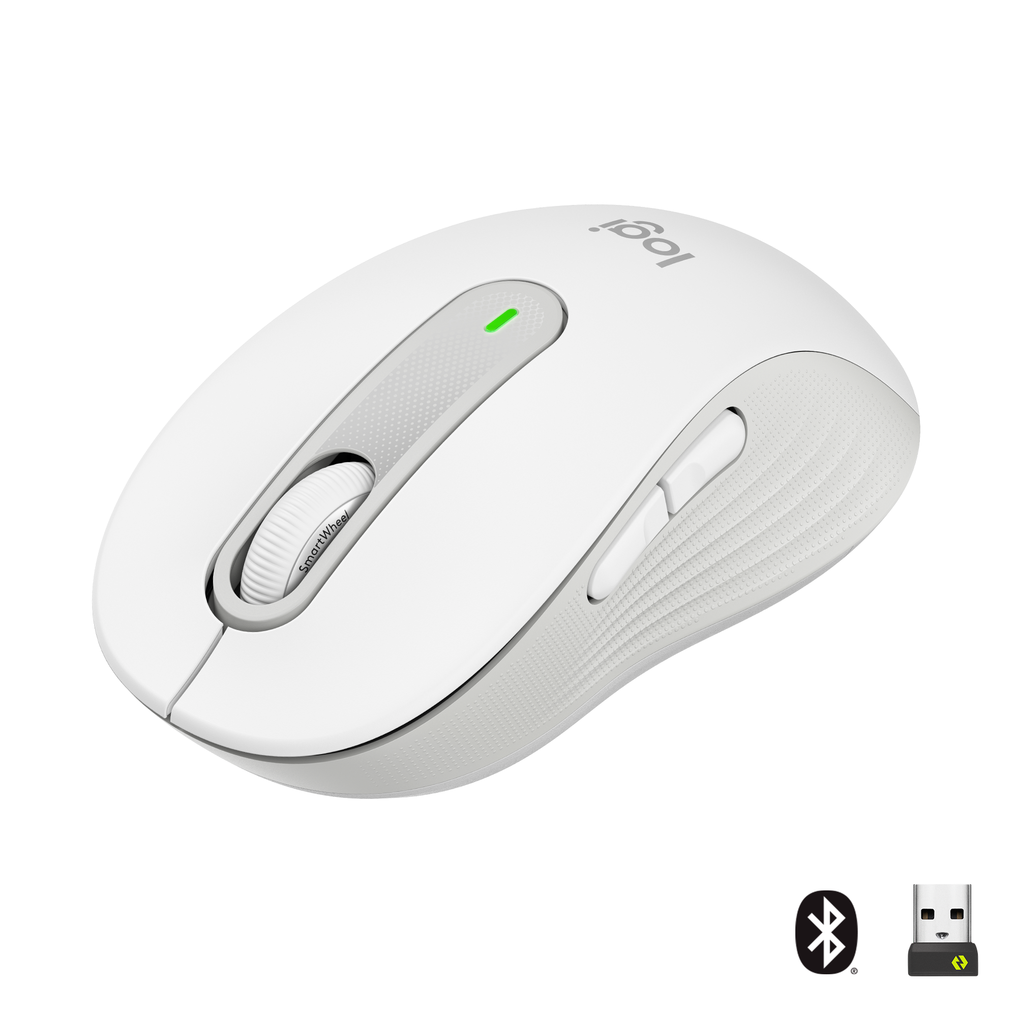 Logitech Signature M650 Large Wireless Off-white - Maus (Weiß)