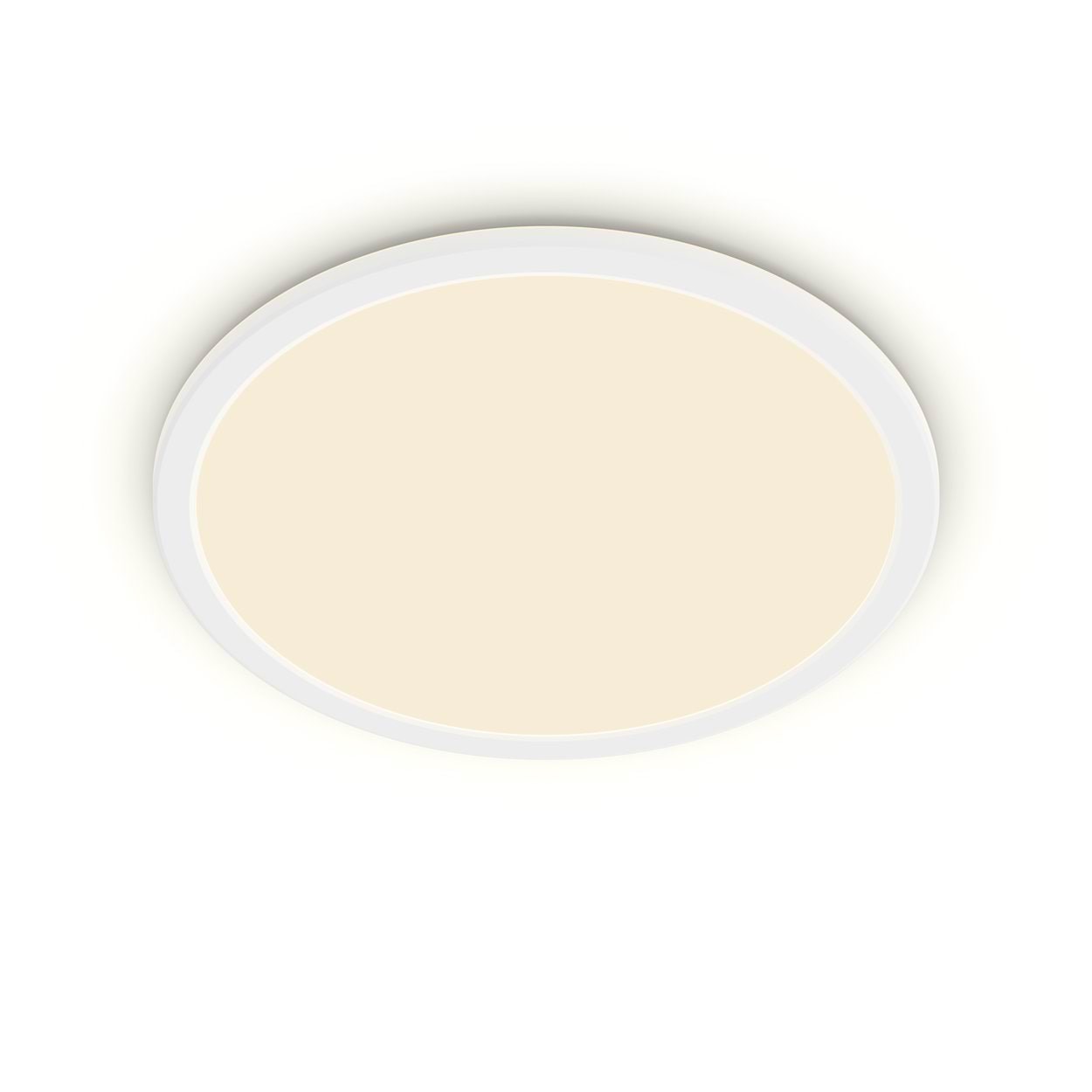 Philips Superslim Cl550 Ceiling Lamp Ø250 mm Led 15w 2700k Sceneswitch Ip44, White - Lampen