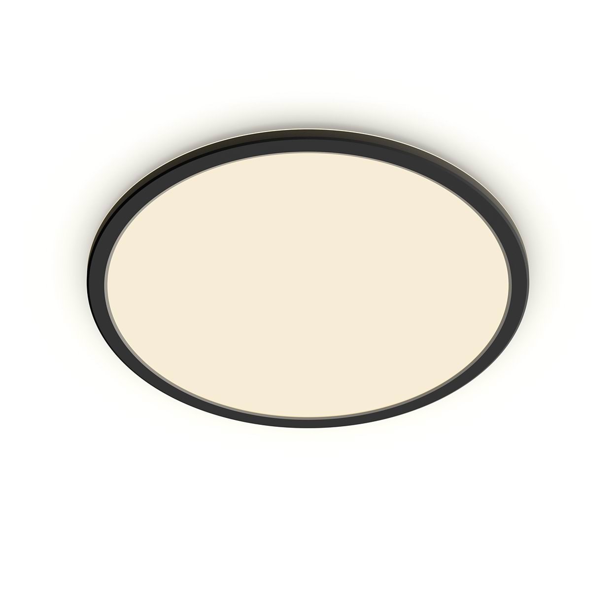 Philips Superslim Cl550 Ceiling Lamp Ø300 mm Led 18w 2700k Sceneswitch Ip44, Black - Lampen 929002667901