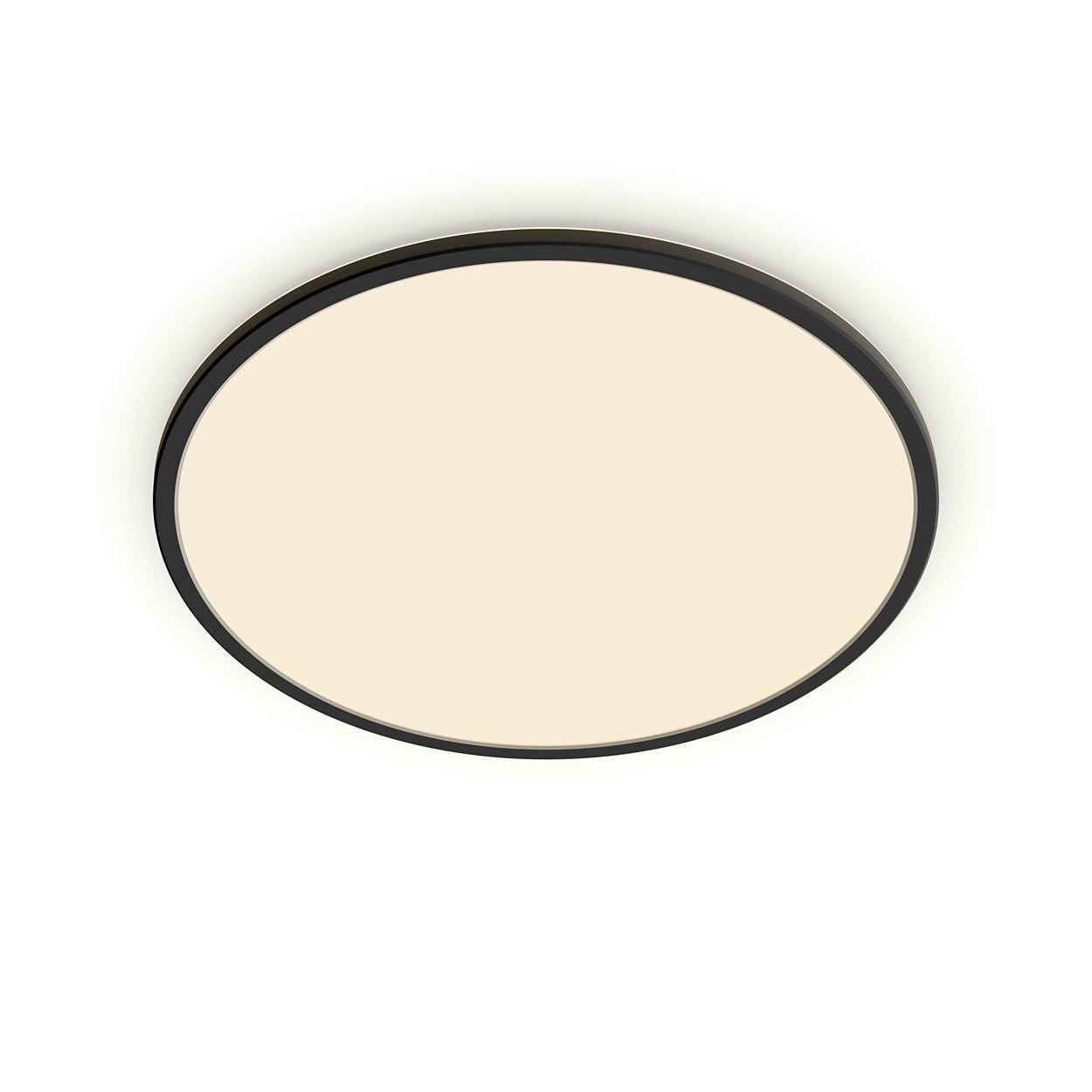 Philips Superslim Cl550 Ceiling Lamp Ø430 mm Led 22w 2700k Sceneswitch Ip20, Black - Lampen 929002666901