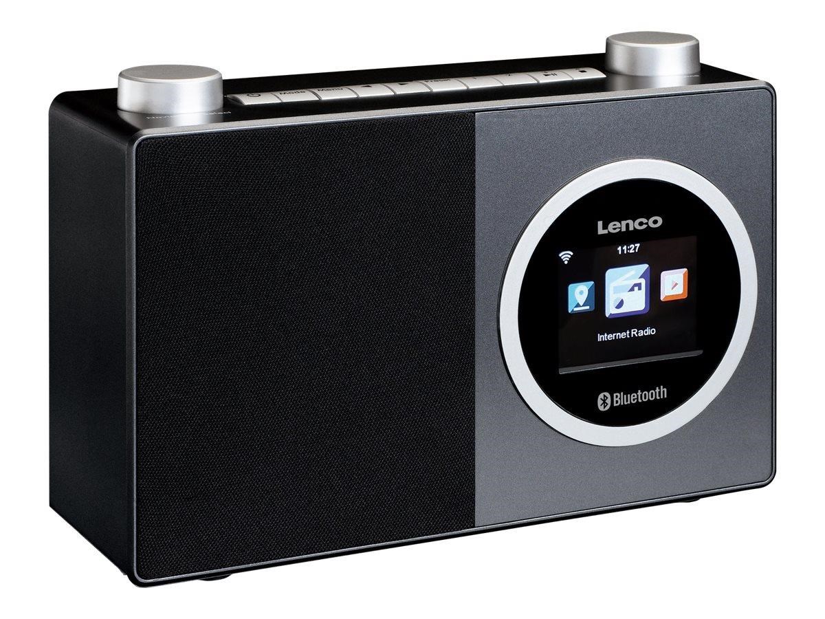 Lenco Dir-70bk - Internet Radio With Colour Display And Bluetooth - Black - Stereo - Schwarz - Dab Netzwerk Und Radiowecker