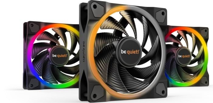 be Quiet! Light Wings 120mm Pwm High-speed Triple-pack - Gehäuselüfter - 120mm - Schwarz Mit Rgb Led - 31 Dba - Gehaeuseluefter