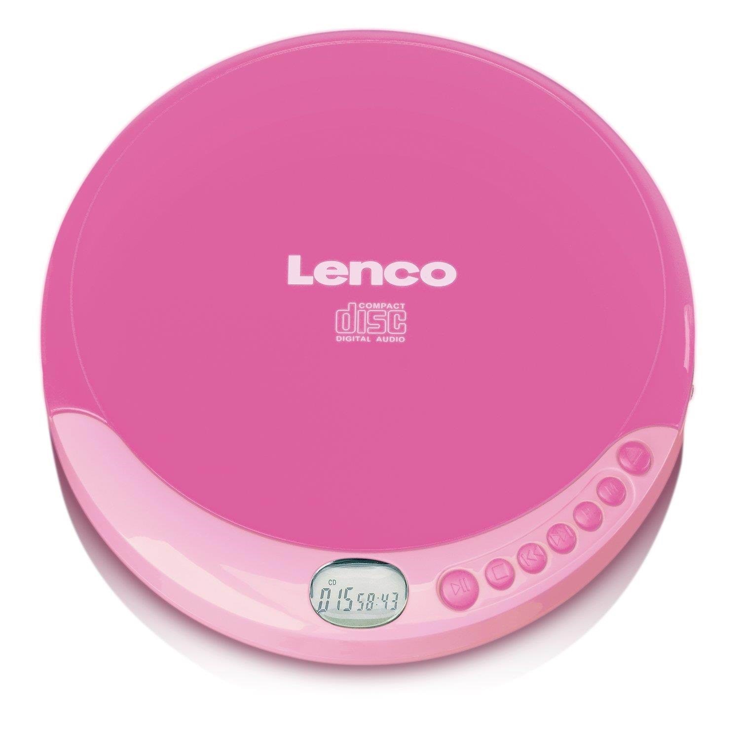 Lenco Portable CD Player in Pink