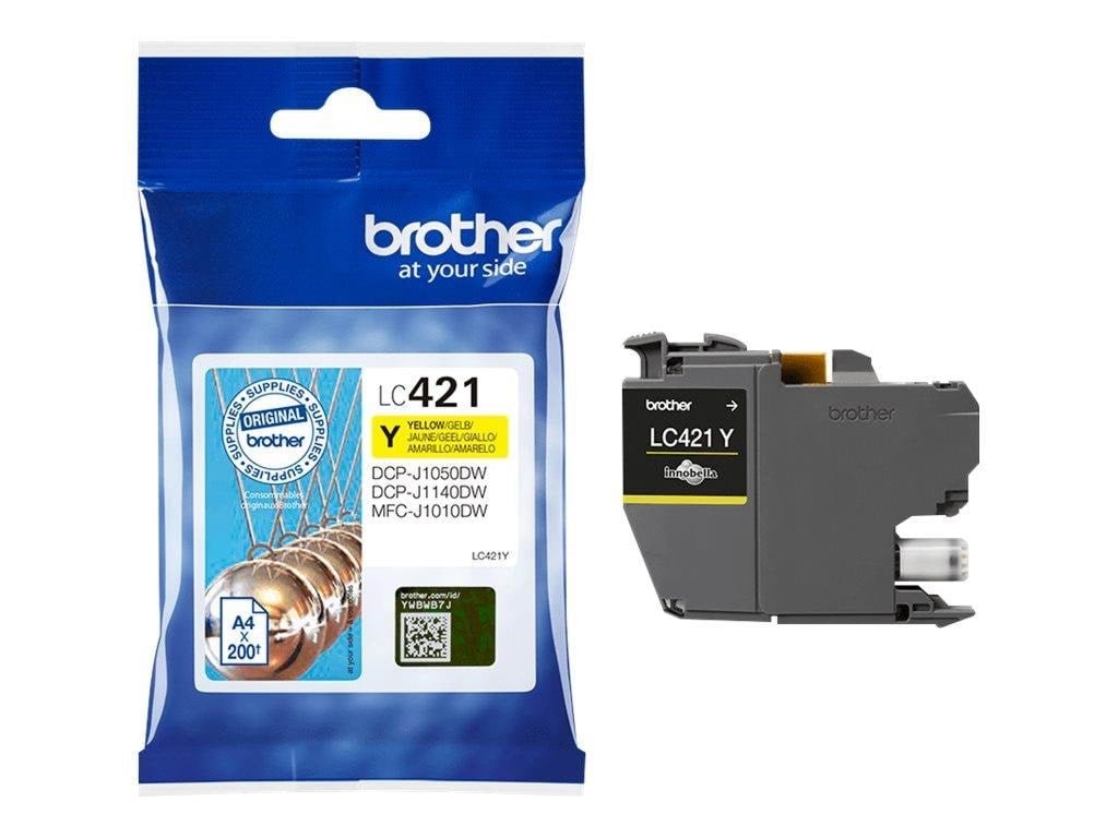 Brother Lc421y Yellow Ink - Druckerzubehoer Tinte Toner