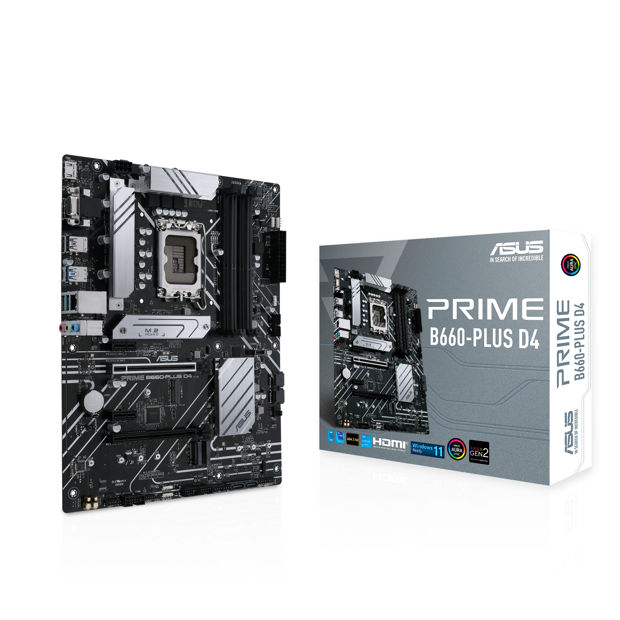 Asus Prime B660-plus D4 Mainboard - Intel B660 - Intel Lga1700 - Ddr4 Ram - Atx 90mb18x0-m0eay0