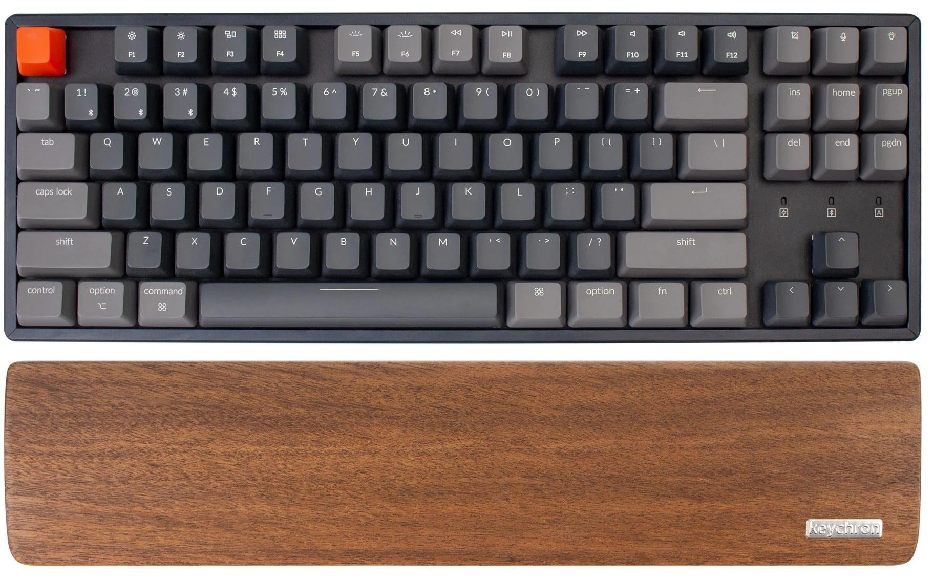 Keychron Walnut Wood Palmrest For K8 / C1 - Gaming Tastatur - Braun - Tastaturen